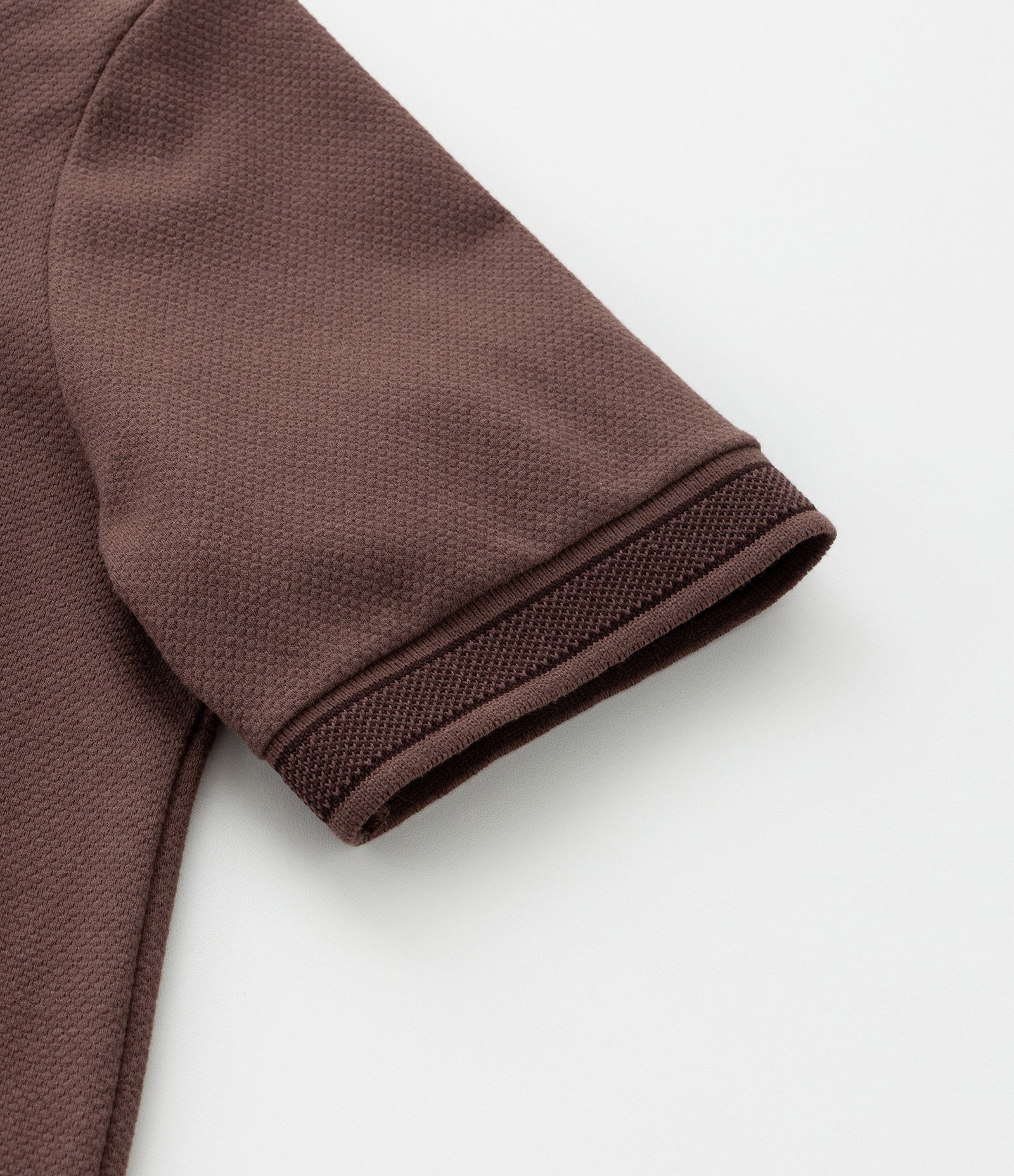 Camiseta Infantil Texturizada com Viés Contrastantes - 5 a 14 Anos Marrom 4