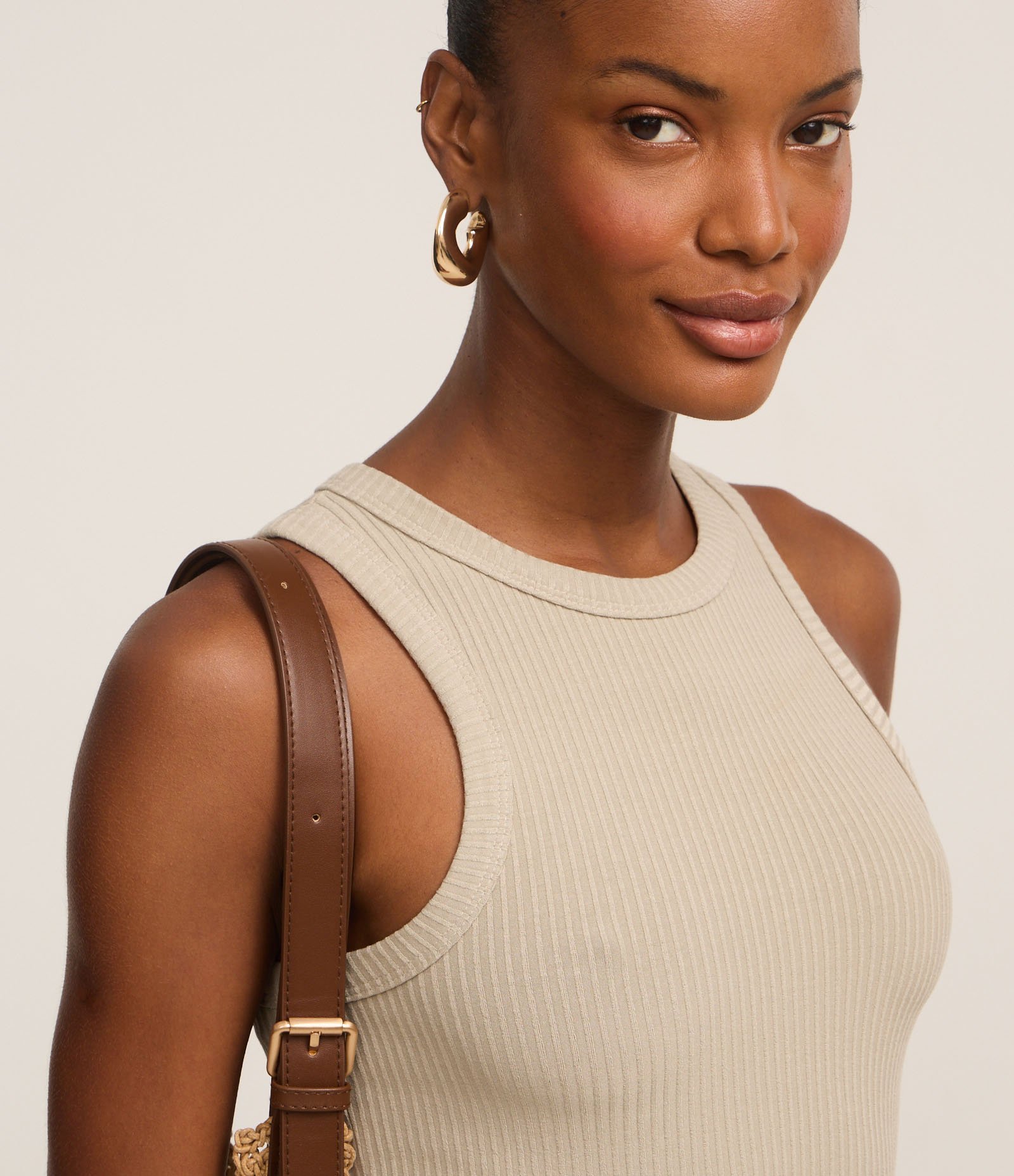 Blusa Regata em Ribana com Textura Canelada 3