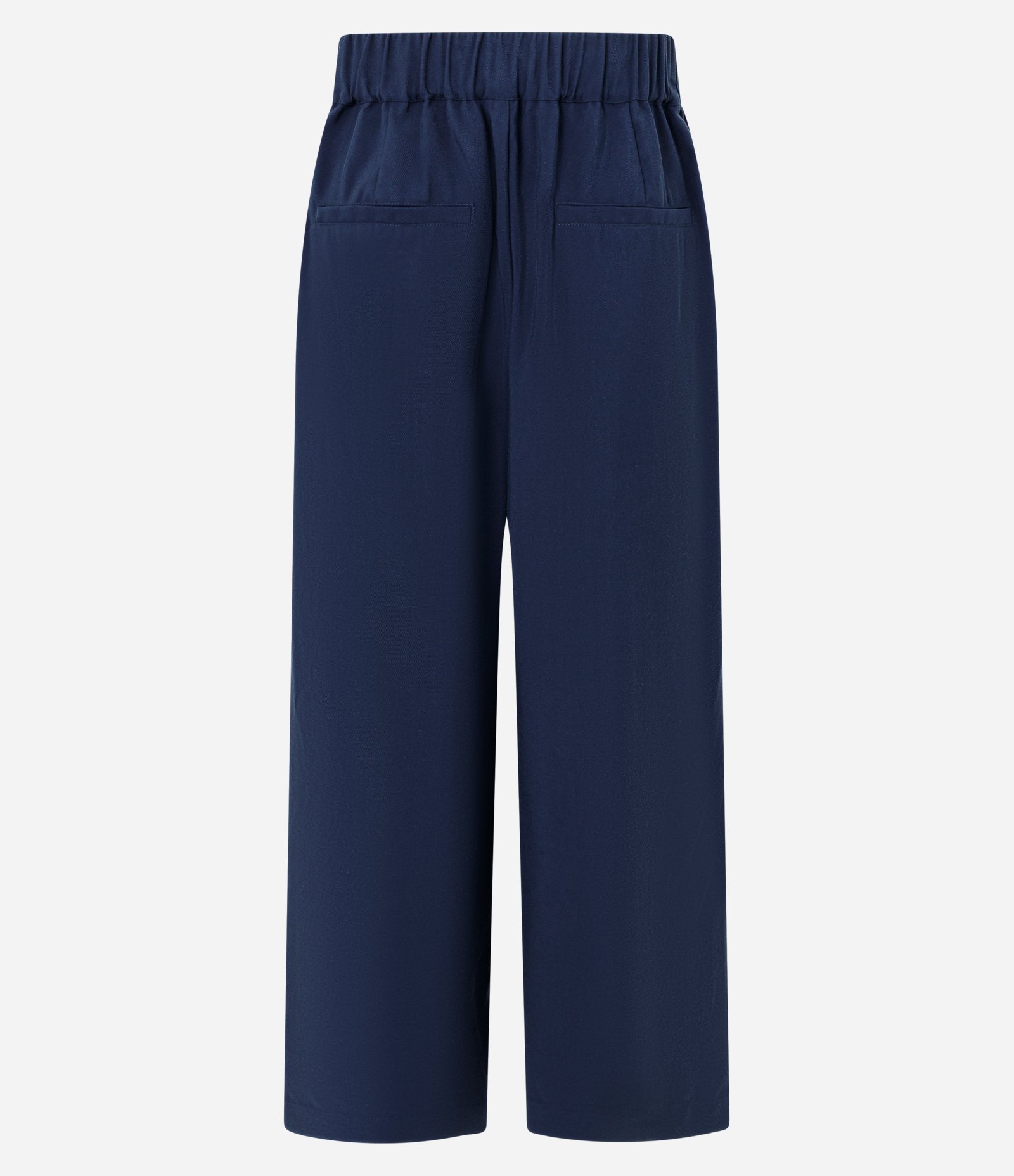 Calça Pantacourt com Amarração Frontal Azul Marinho 6