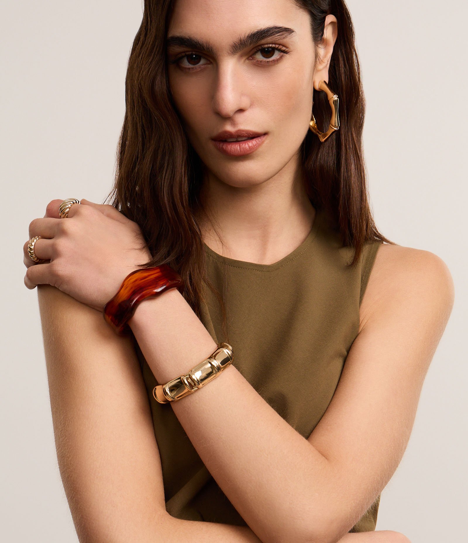 Vestido Evasê Longo em Bengaline com Franzidos e Pences 3