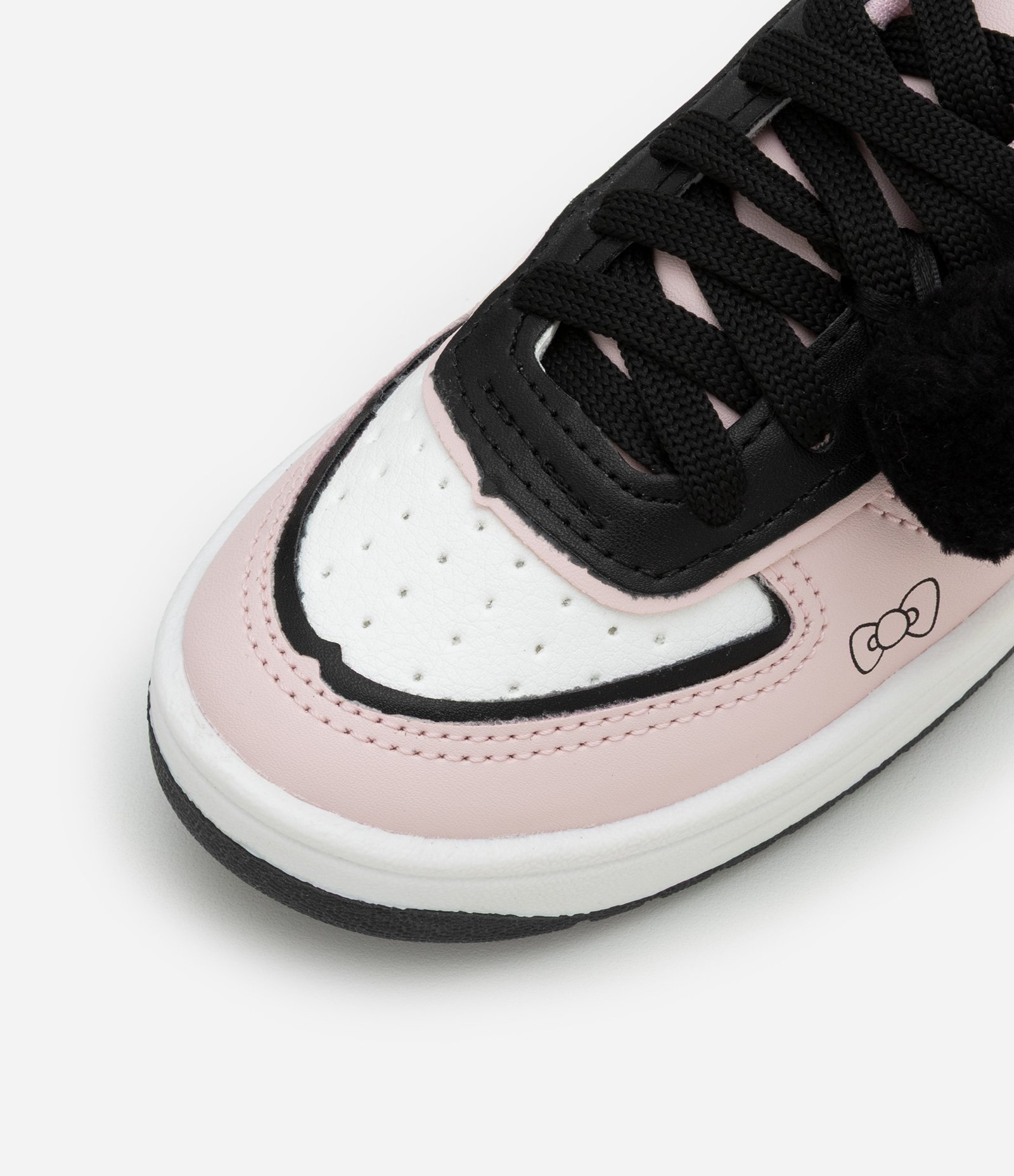 Tênis Infantil com Estampa Hello Kitty e Pompom - Tam 28 a 34 Rosa/Preto/Branco 3