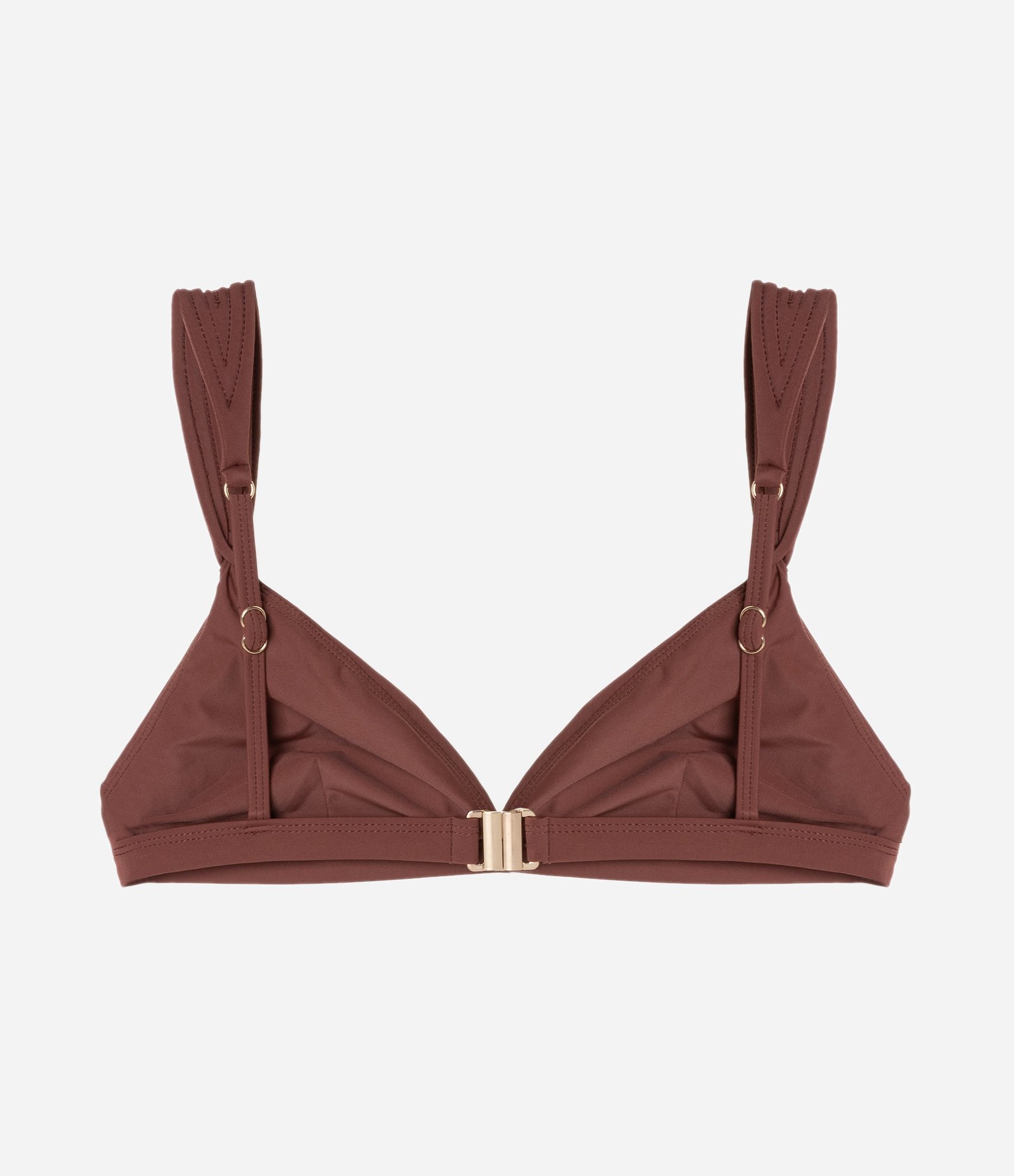 Biquini Top Triangulo Fixo em Microfibra com Alça Padding Marrom 5