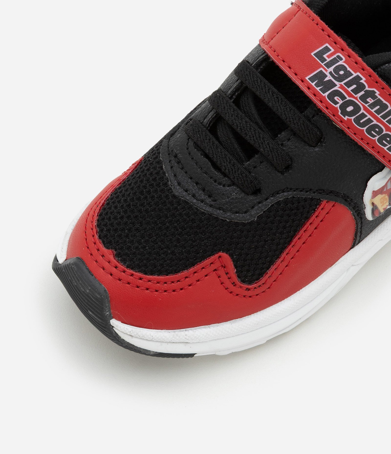 Tênis Infantil com Recortes e Estampa Carros - Tam 20 a 27 Anos Vermelho/Preto 5