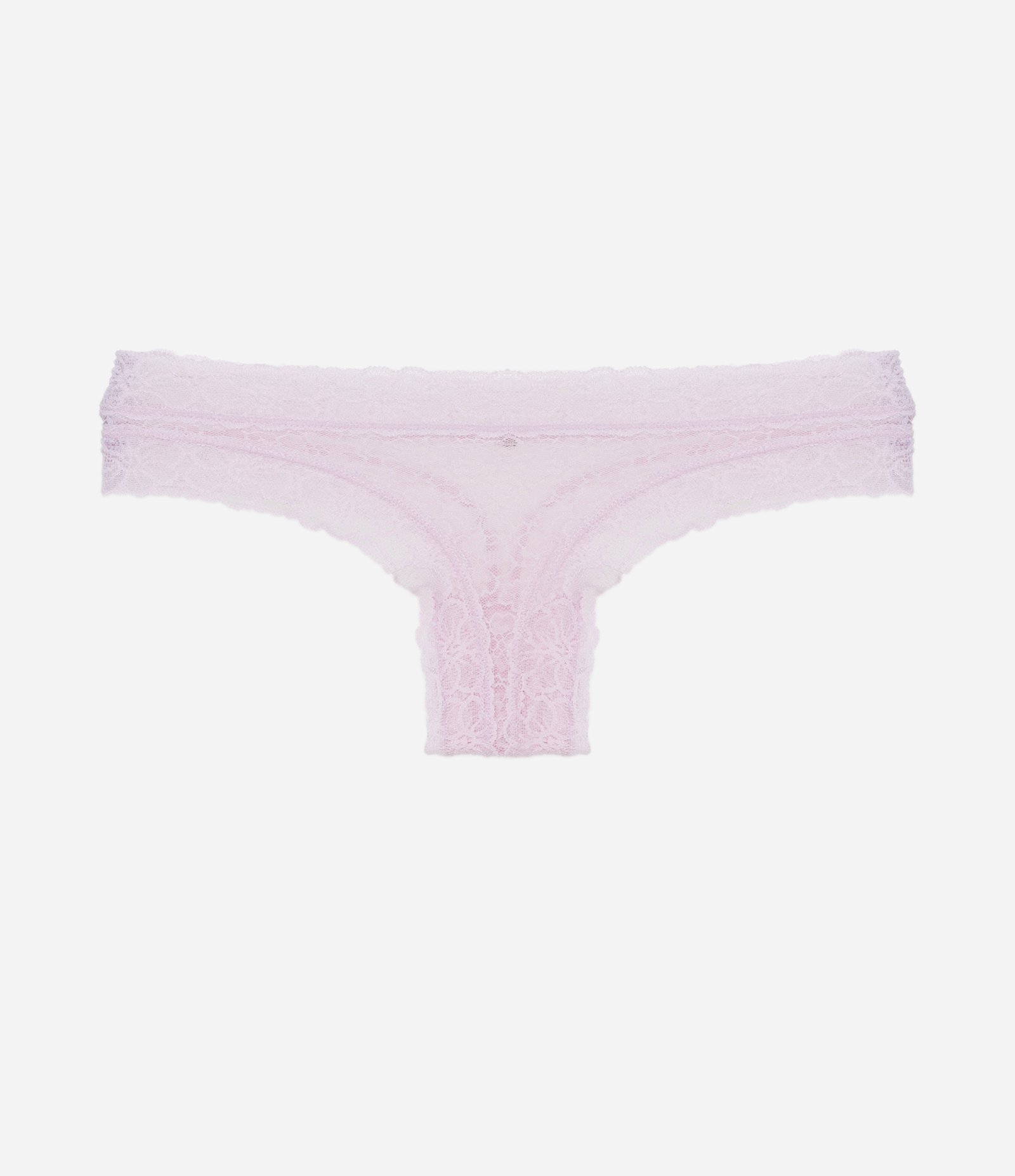 Calcinha Biquíni Fio em Renda Floral Lilás 3