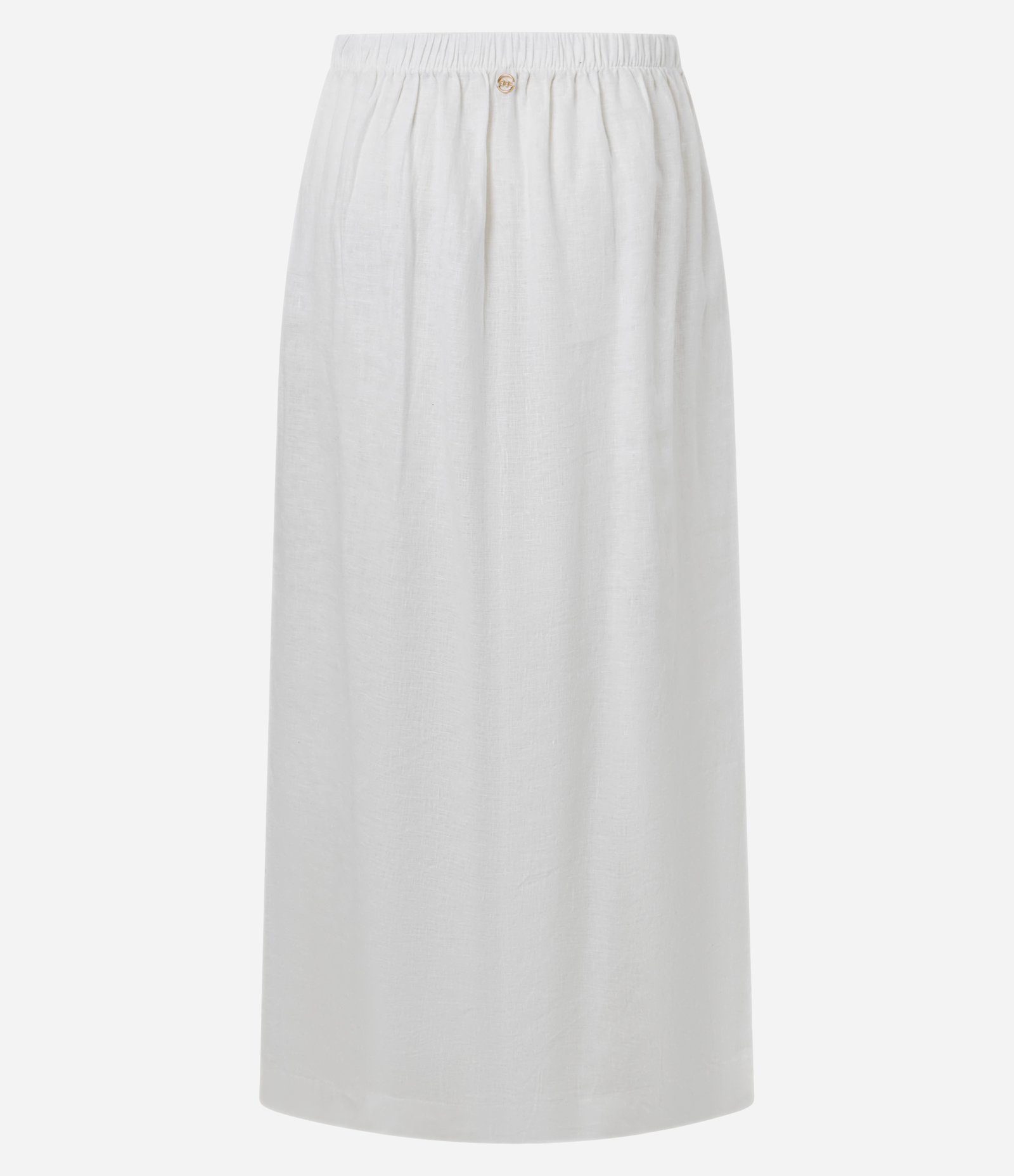 Saída de Praia Saia Transpassada em Linho Branco 7