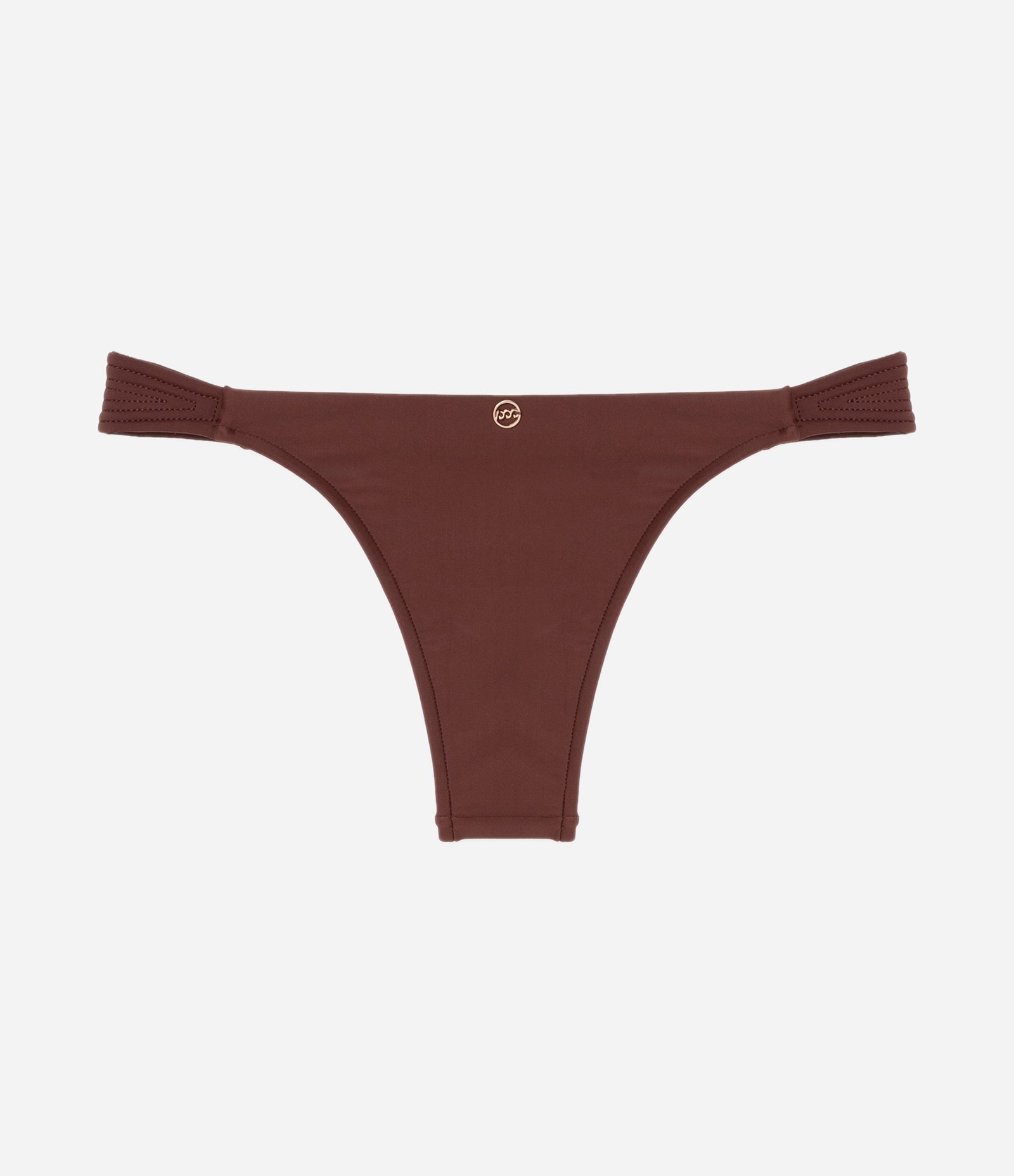 Biquíni Calcinha em Microfibra com Padding Lateral Marrom 6