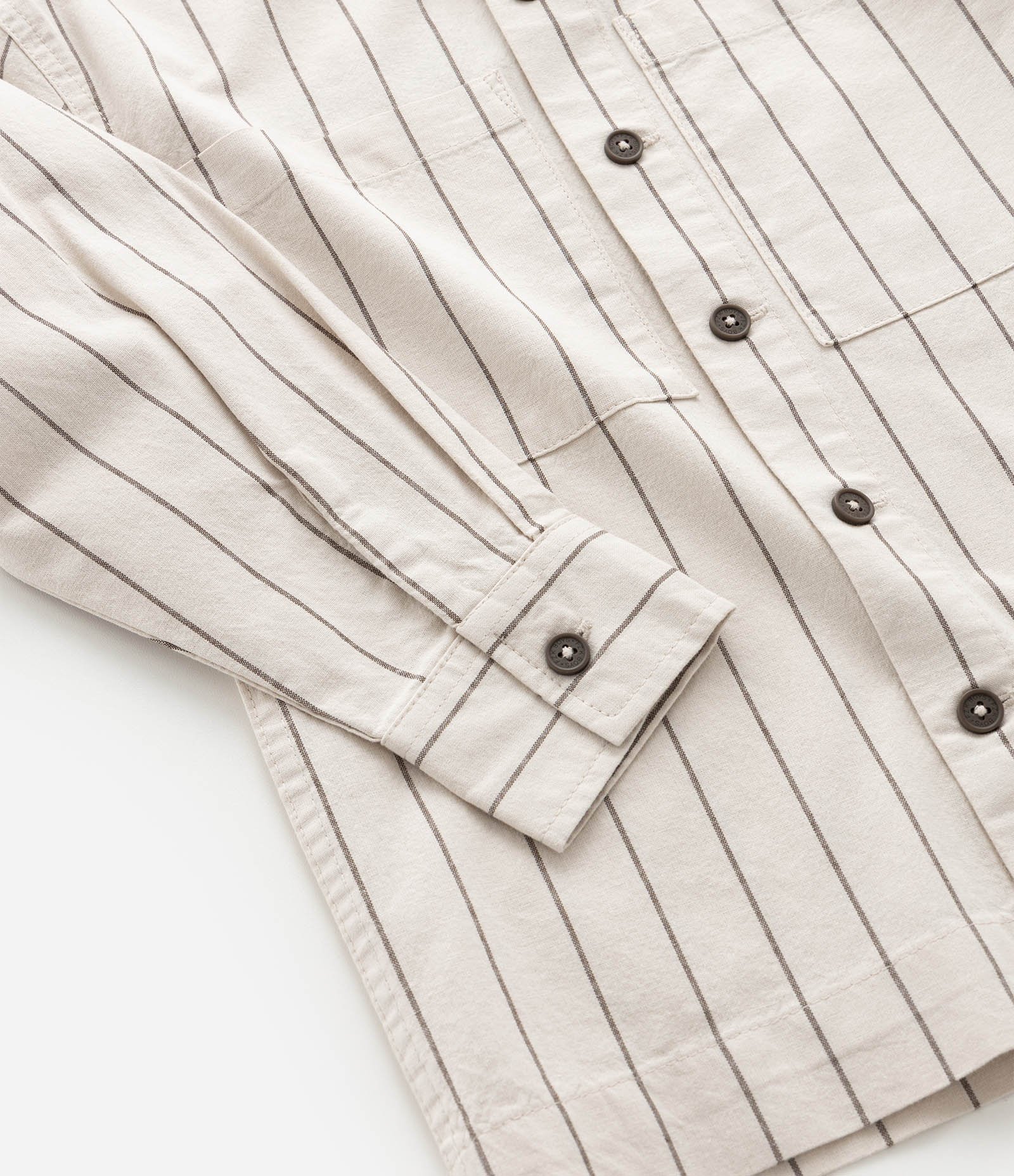 Camisa Infantil em Sarja com Estampa de Listra e Lettering Fast Speed - Tam 5 a 14 Anos Bege 4