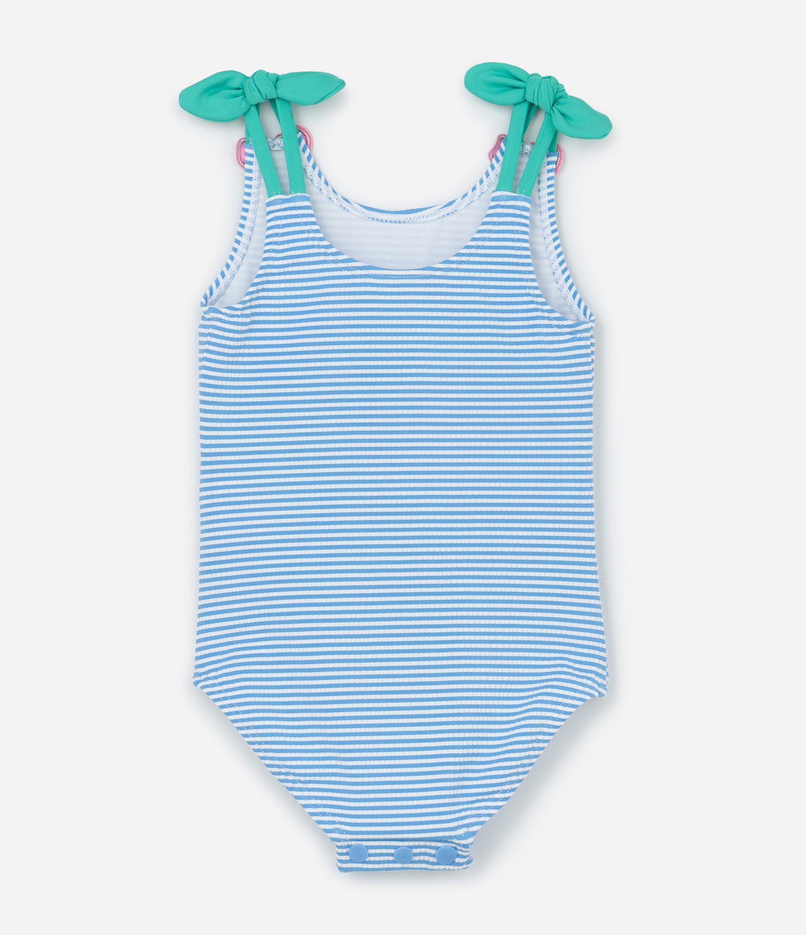 Maiô Infantil com Estampa Listrada e Cerejas Aplicadas - Tam 1 a 4 Anos
1 ao 4 Azul/Branco 2