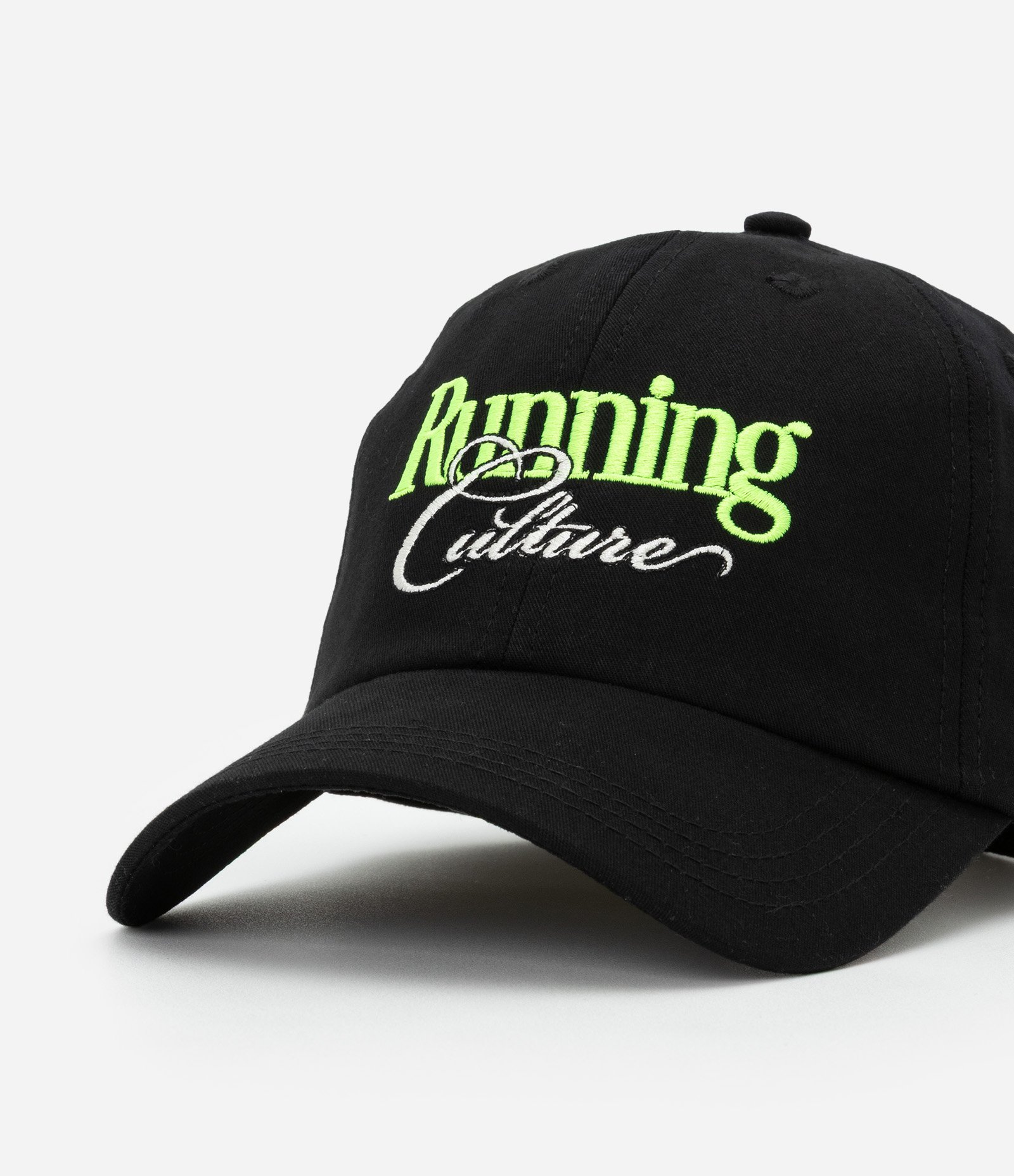 Boné Aba Curva em Sarja com Bordado Running Culture Preto 4