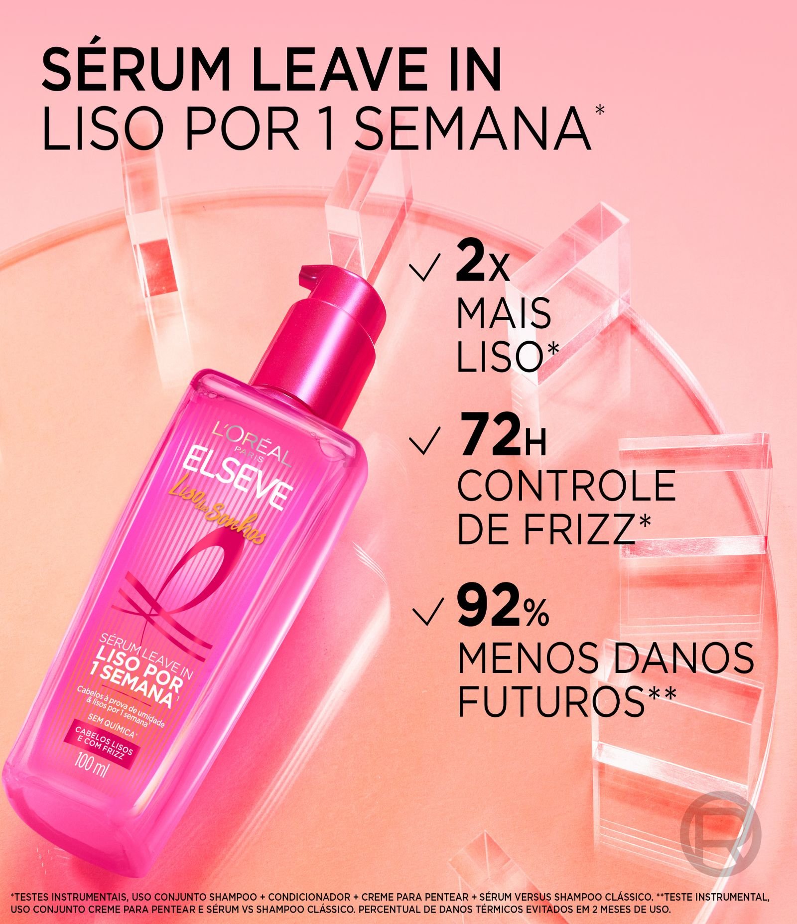 Sérum Capilar Liso dos Sonhos Elseve L'Óreal Paris 100ML 3