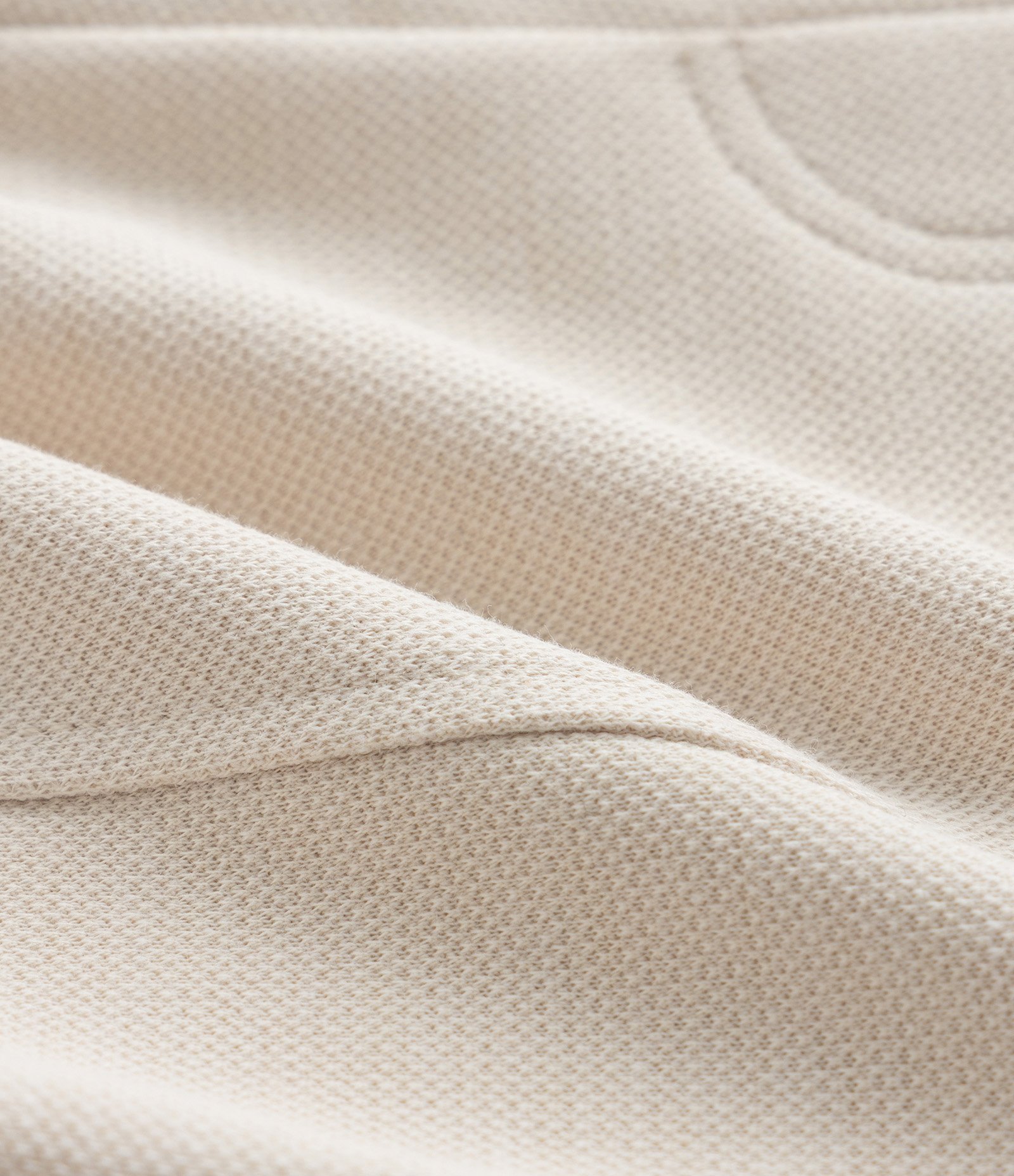 Calça Infantil em Piquet com Recortes - Tam 1 a 6 Anos Bege 3