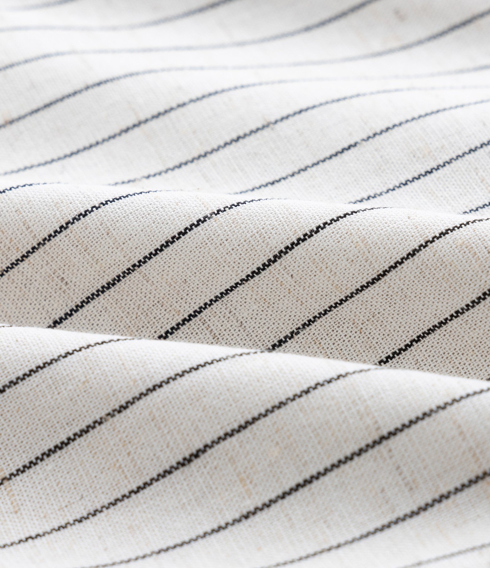 Blusa Colete em Viscolinho Listrado com Amarrações Frontais Curve & Plus Size Off White 3