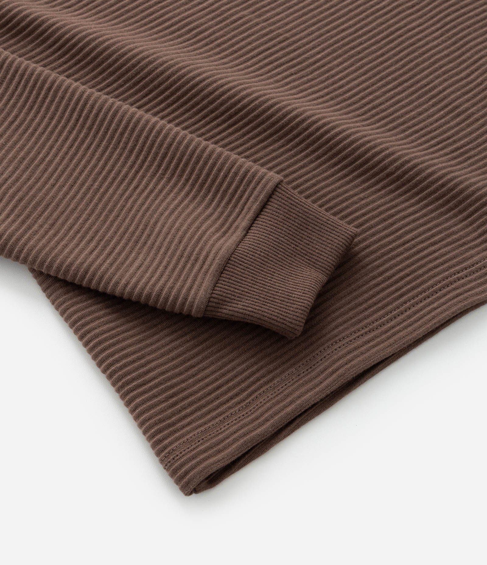 Camiseta Infantil Texturizada com Etiqueta na Barra - Tam 5 a 14 Anos Marrom 4