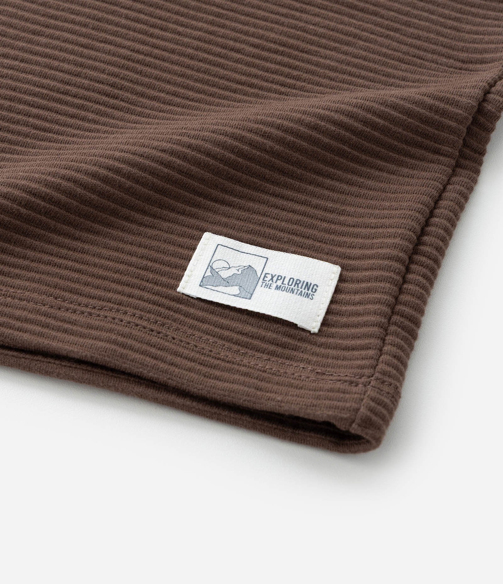 Camiseta Infantil Texturizada com Etiqueta na Barra - Tam 5 a 14 Anos Marrom 5