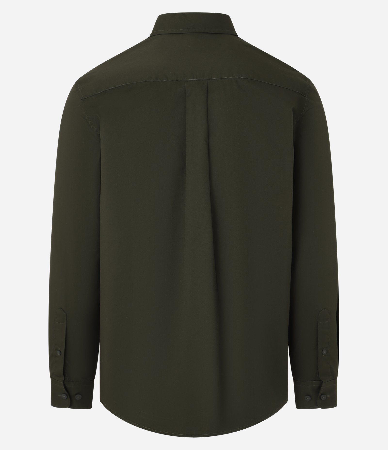 Camisa Regular em Sarja Amaciada Verde 6