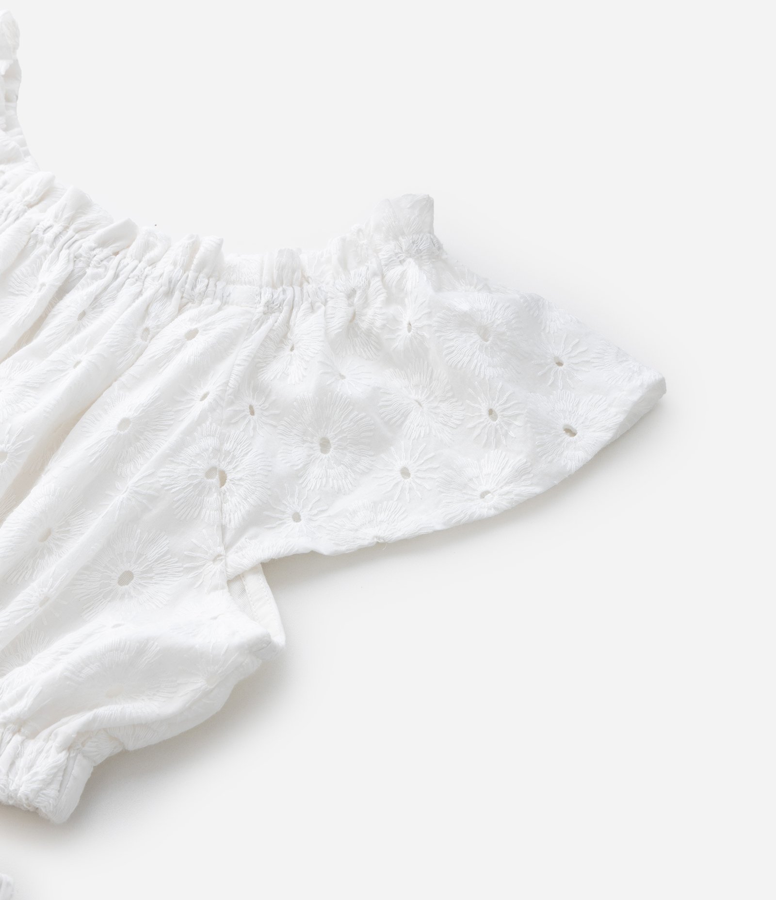 Vestido Marias Infantil em Laise com Cut Out - Tam 5 a 14 Anos Branco 8