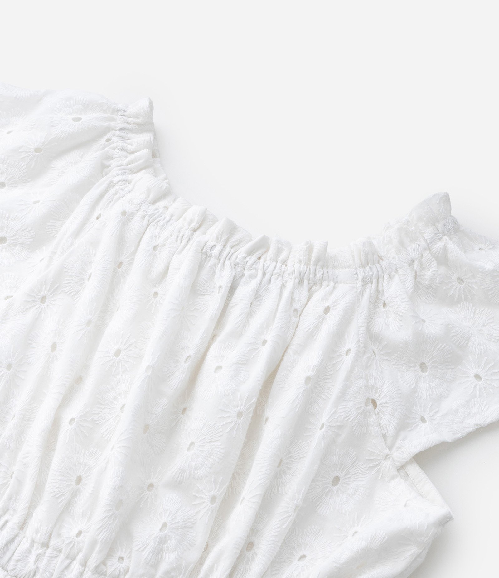 Vestido Marias Infantil em Laise com Cut Out - Tam 5 a 14 Anos Branco 4