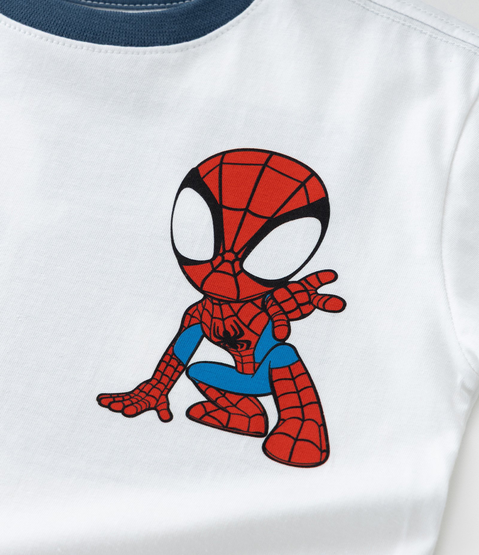 Camiseta Infantil Estampa Frente e Costas Spidey - Tam 2 a 8 Anos Branco 6