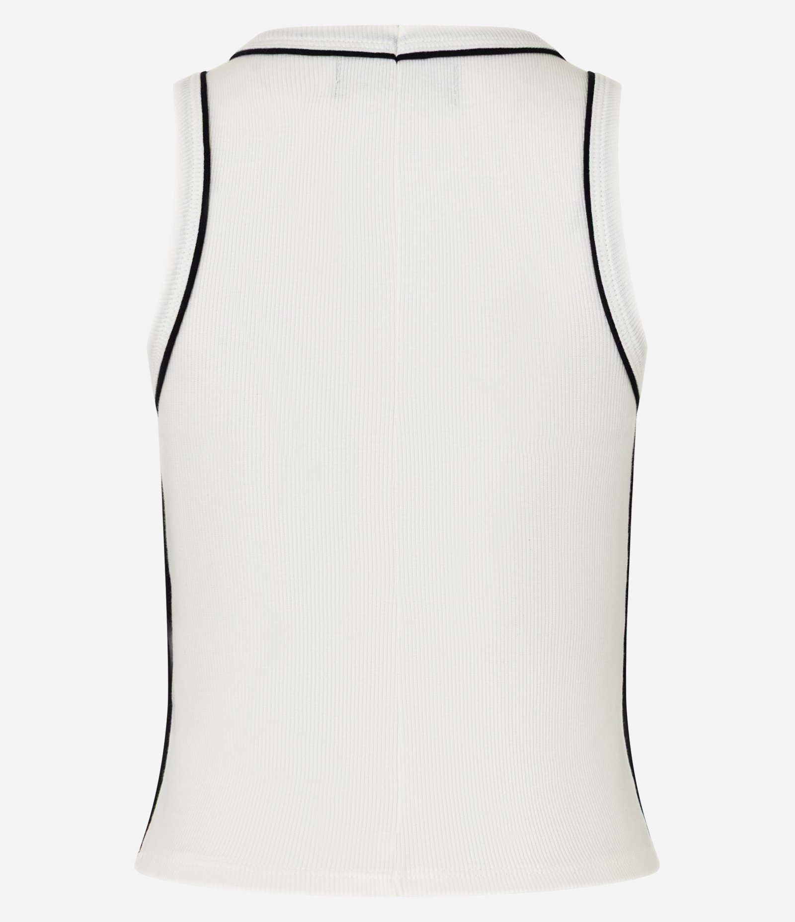 Regata em Ribana com Frisos Contrastantes Branco 6