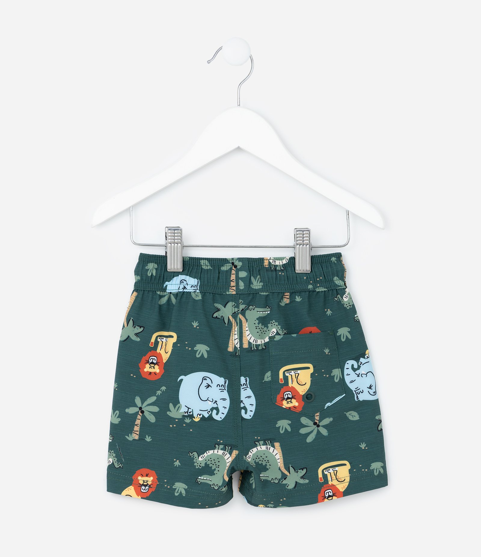 Bermuda Infantil com Estampa de Bichinhos - Tam 1 a 6 Anos Verde 2