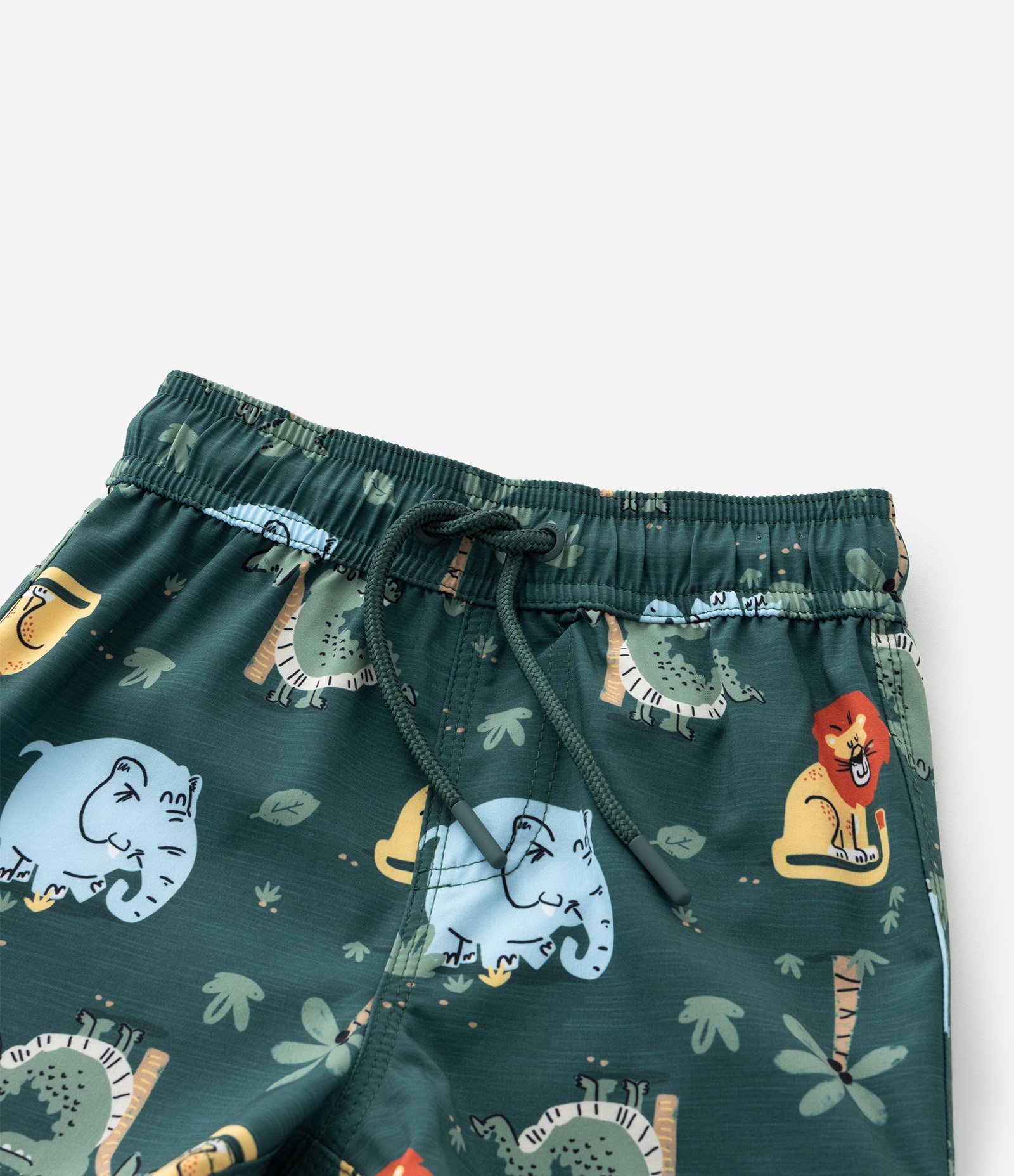 Bermuda Infantil com Estampa de Bichinhos - Tam 1 a 6 Anos Verde 6