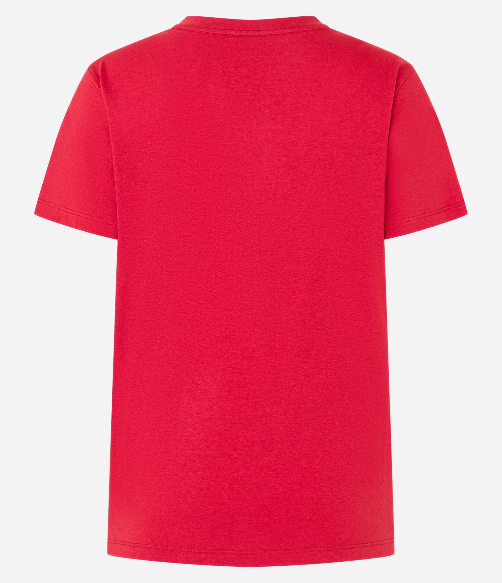 Camiseta Básica em Algodão com Manga Curta Vermelho 6