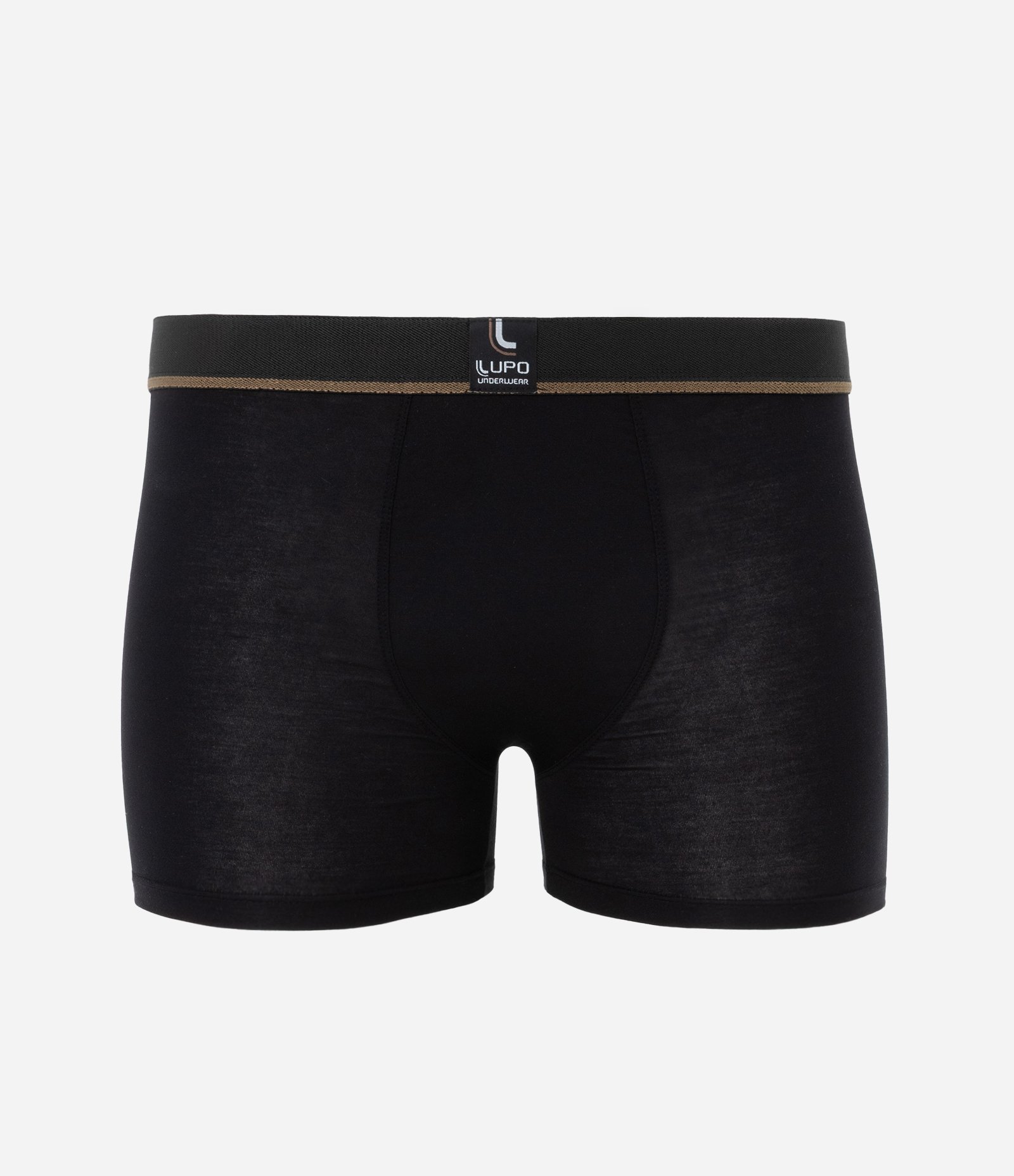 Cueca Boxer em Malha Modal com Cós Elástico Lupo Preto 1