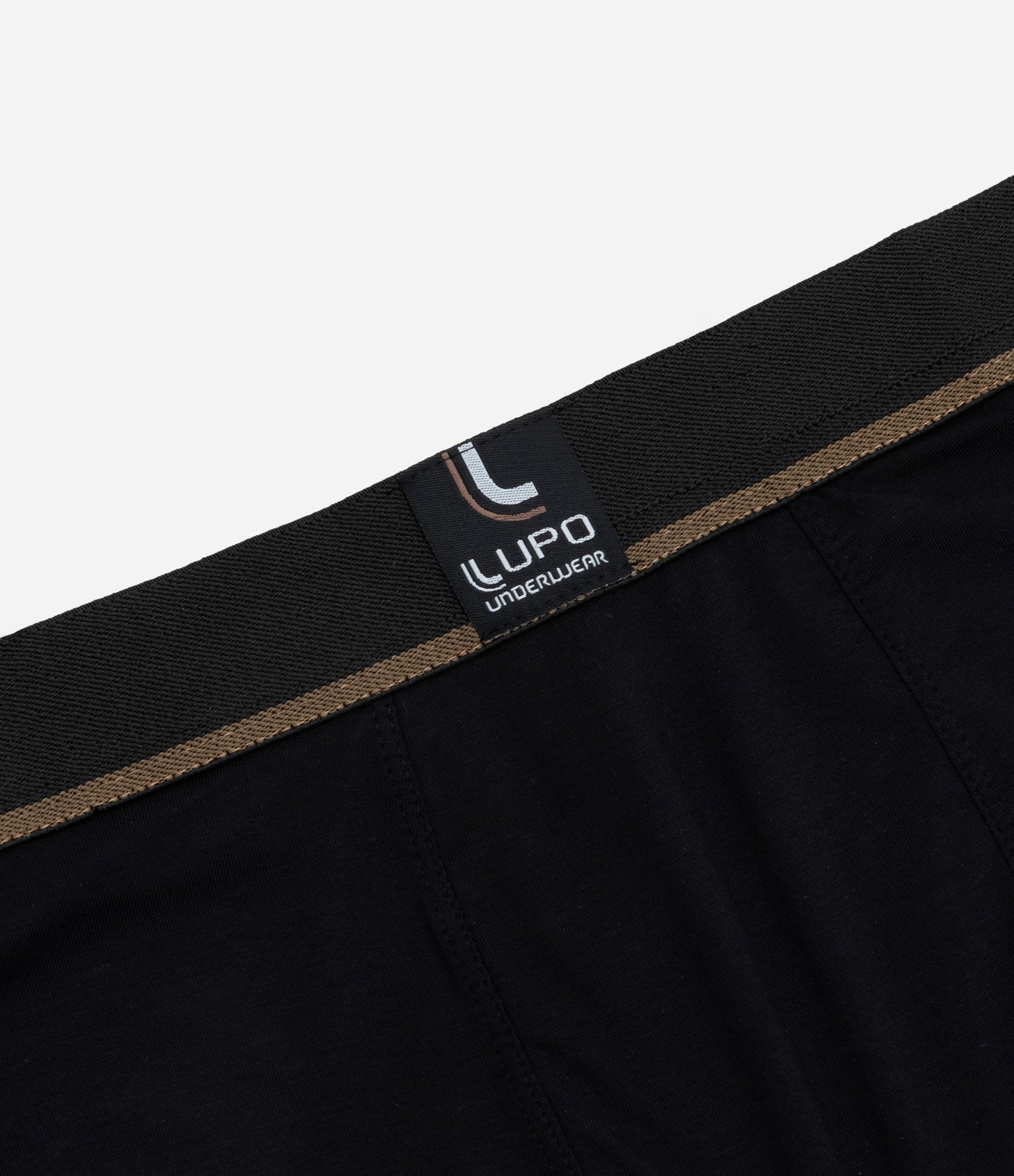 Cueca Boxer em Malha Modal com Cós Elástico Lupo Preto 2