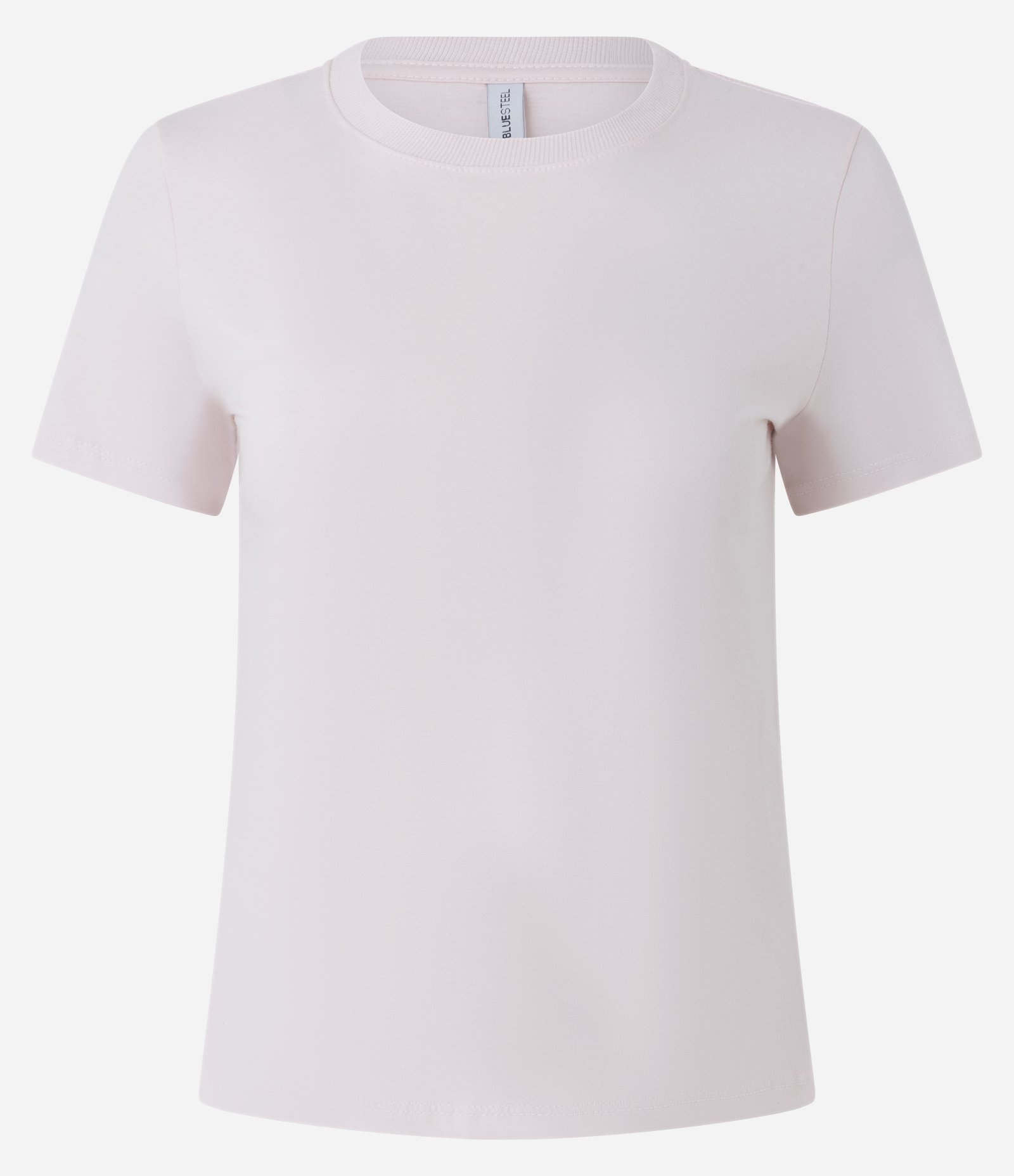 Camiseta Regular Básica em Algodão Rosa Claro 6