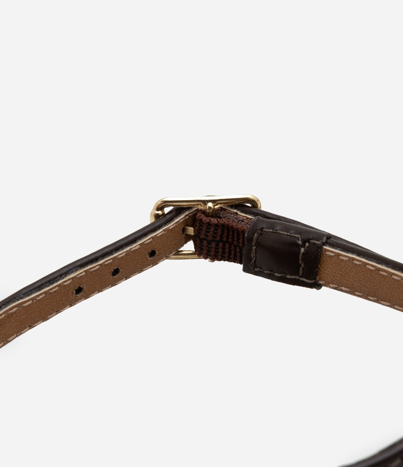 Sandália com Salto Alto Grosso Marrom 3