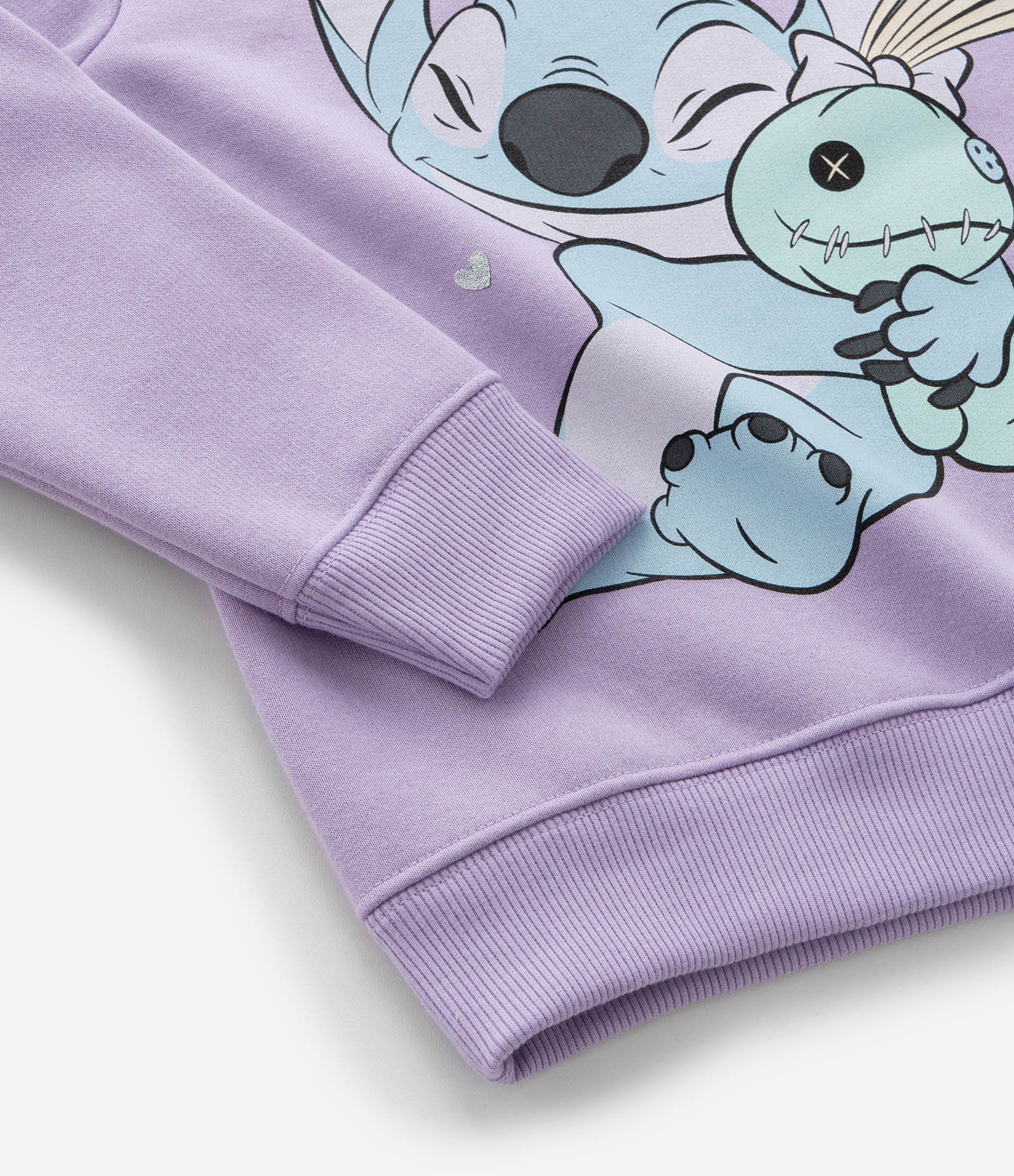 Casaco Infantil com Estampa Stitch e Xepa Abraçados - Tam 1 a 14 Anos Lilás 6