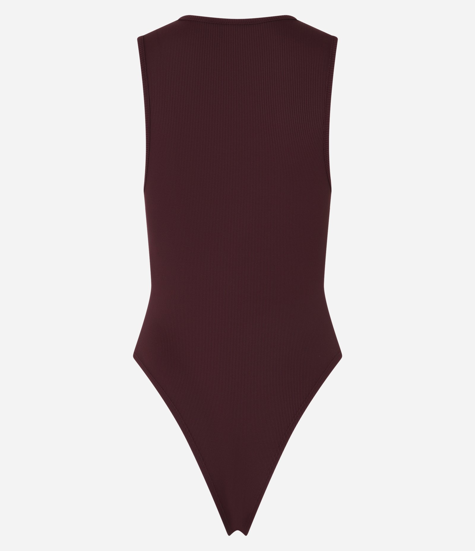 Body sem Manga em Ribana de Poliamida Vinho 6