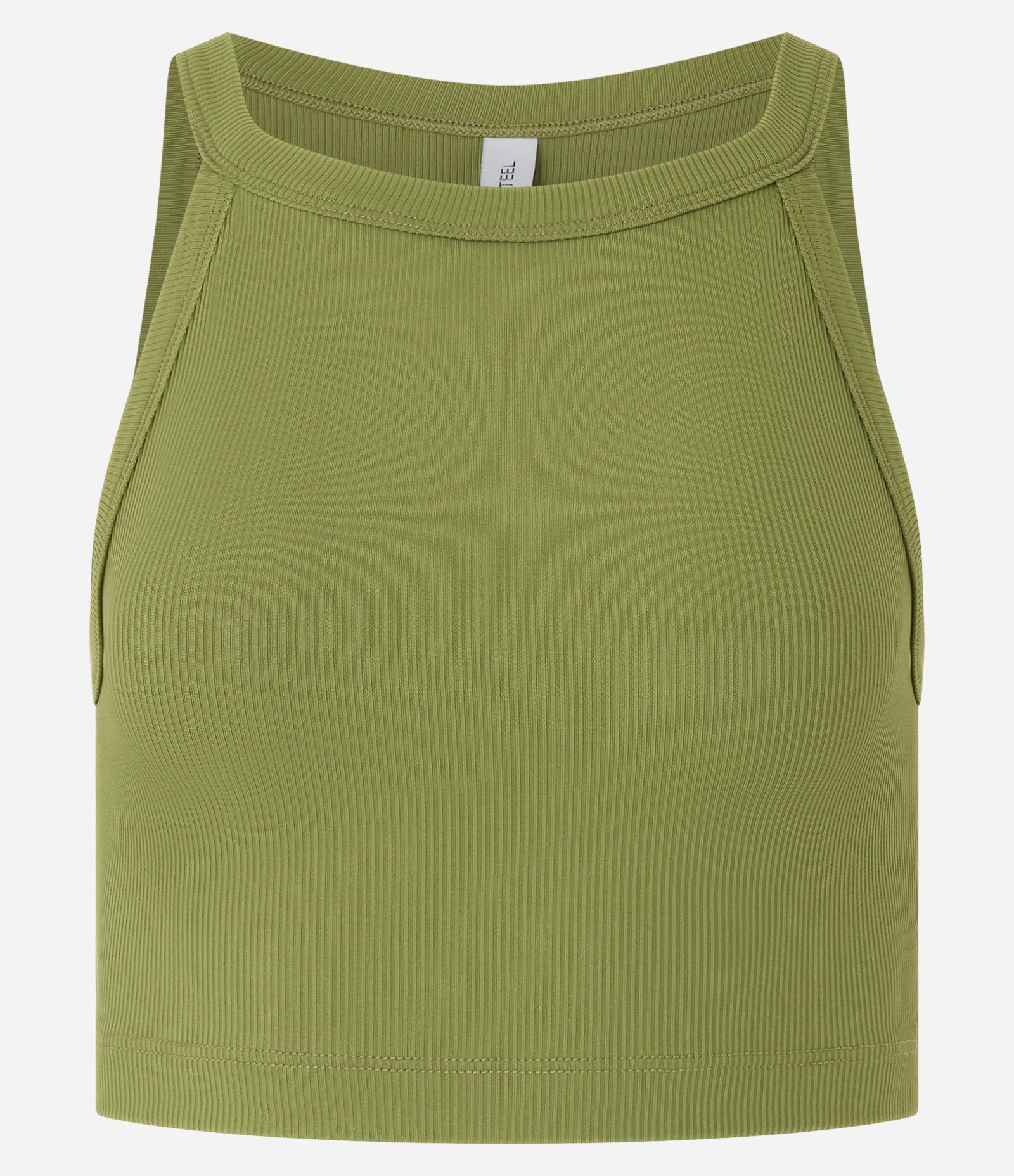 Blusa em Ribana com Gola Halter Verde 4