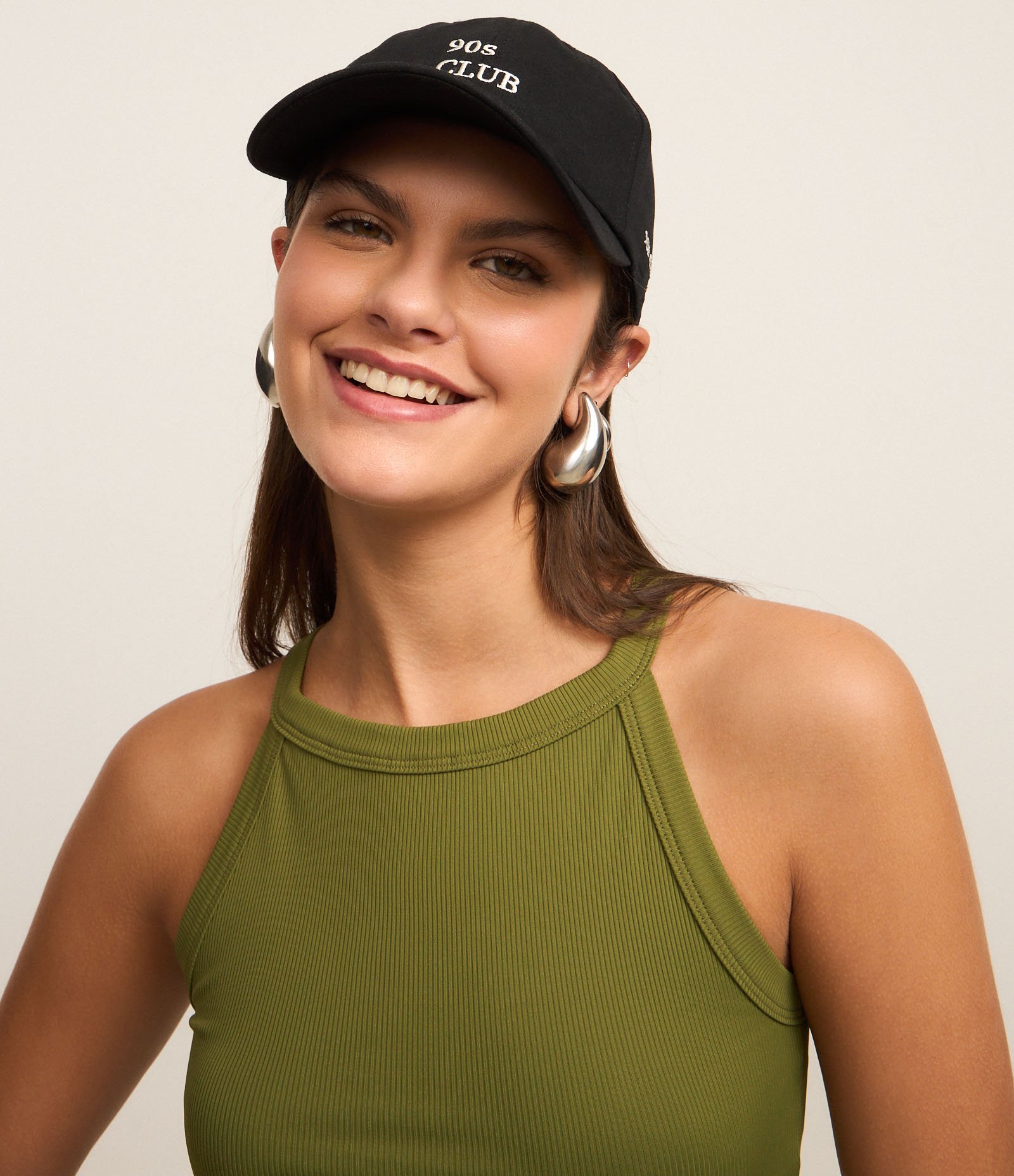 Blusa em Ribana com Gola Halter Verde 3