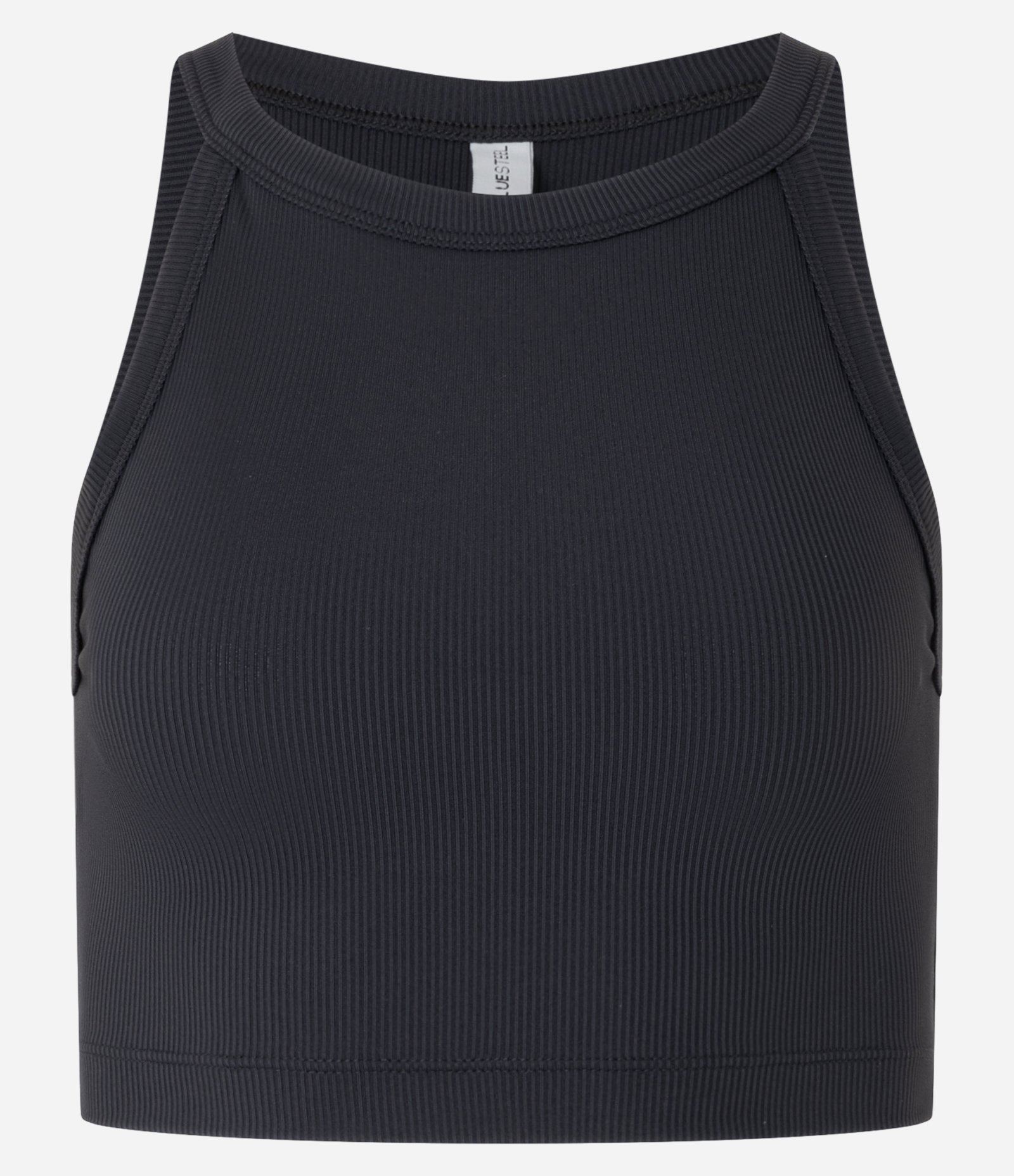 Blusa em Ribana com Gola Halter Preto 4