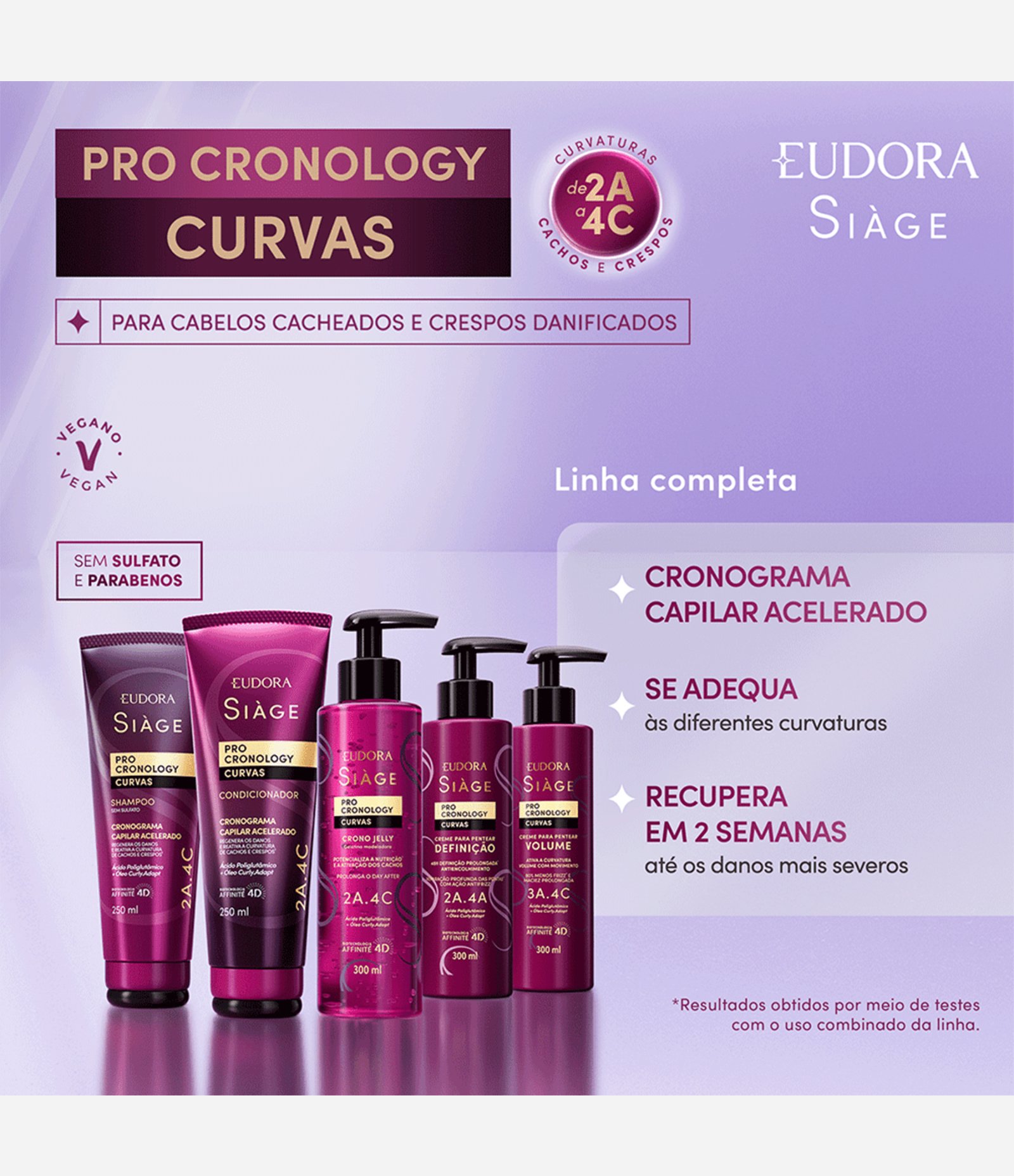 Creme de Pentear Volume Pro Cronology Curvas Siàge 300ML 4