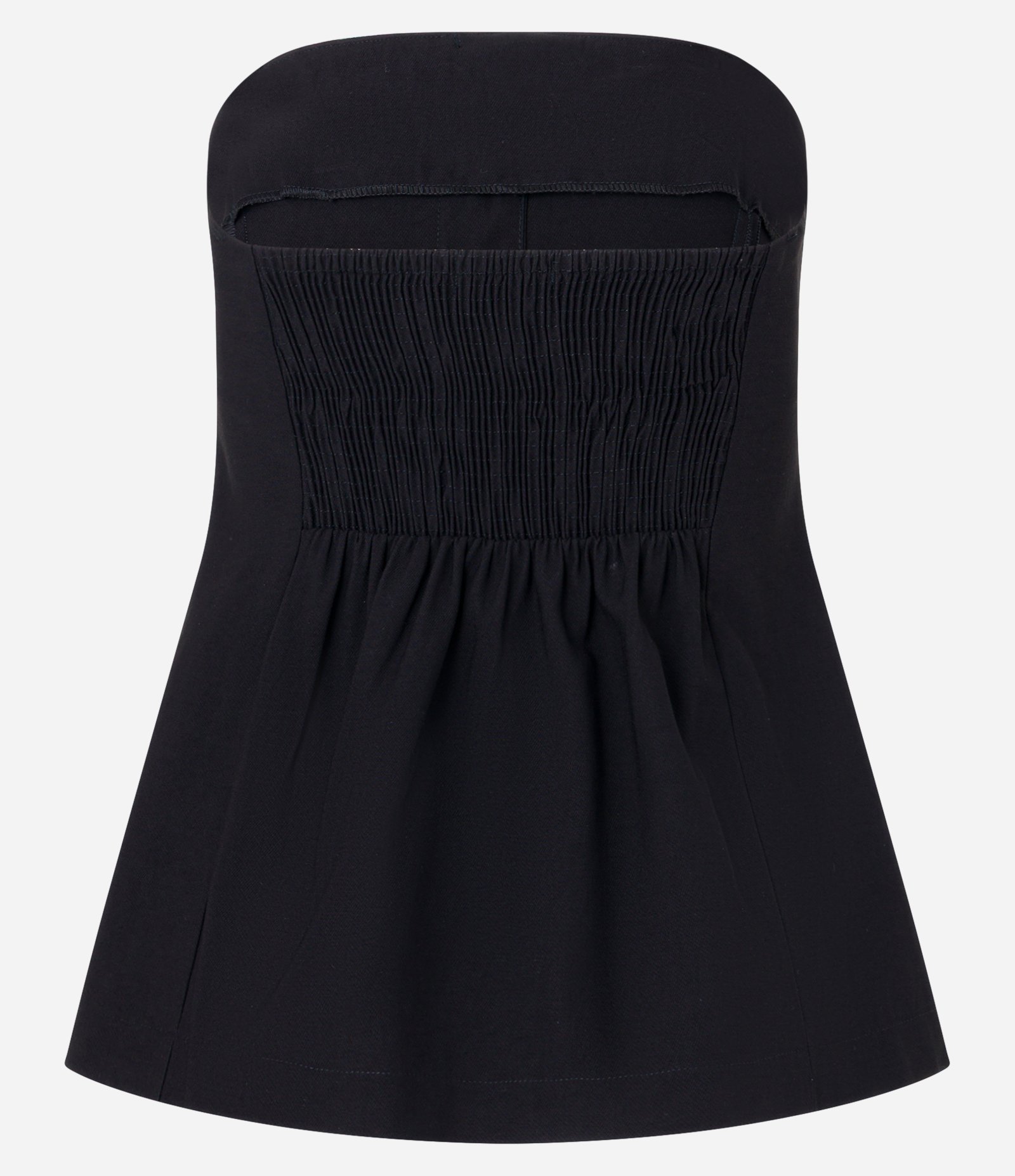 Blusa Tomara Que Caia Alfaiatada com Lastex nas Costas Preto 8