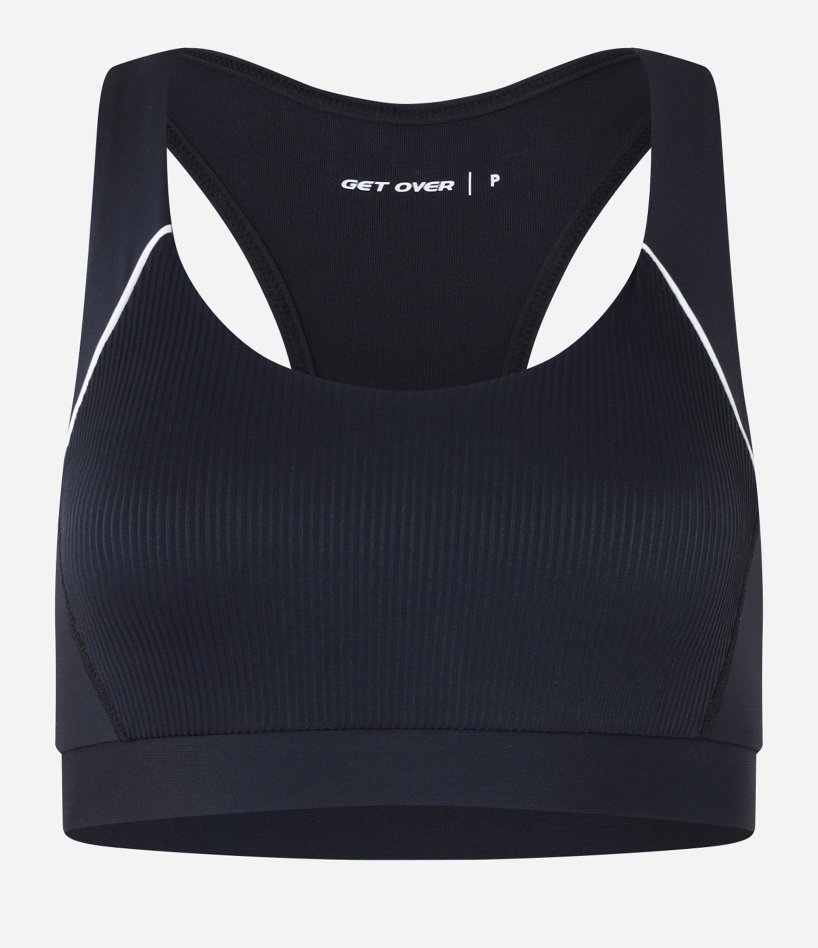 Top Nadador Esportivo em Microfibra com Friso Contrastante Preto 5