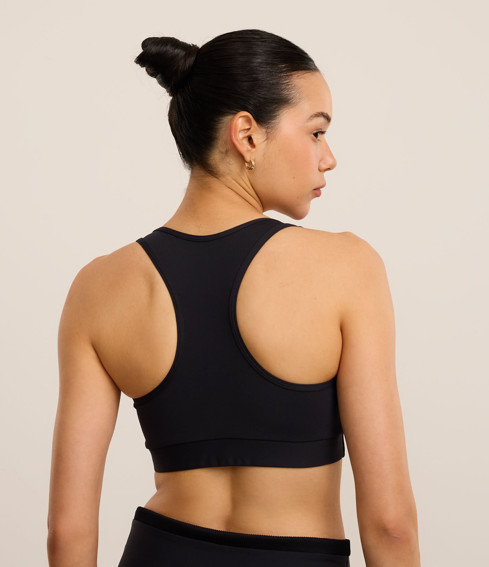 Top Nadador Esportivo em Microfibra com Friso Contrastante Preto 4