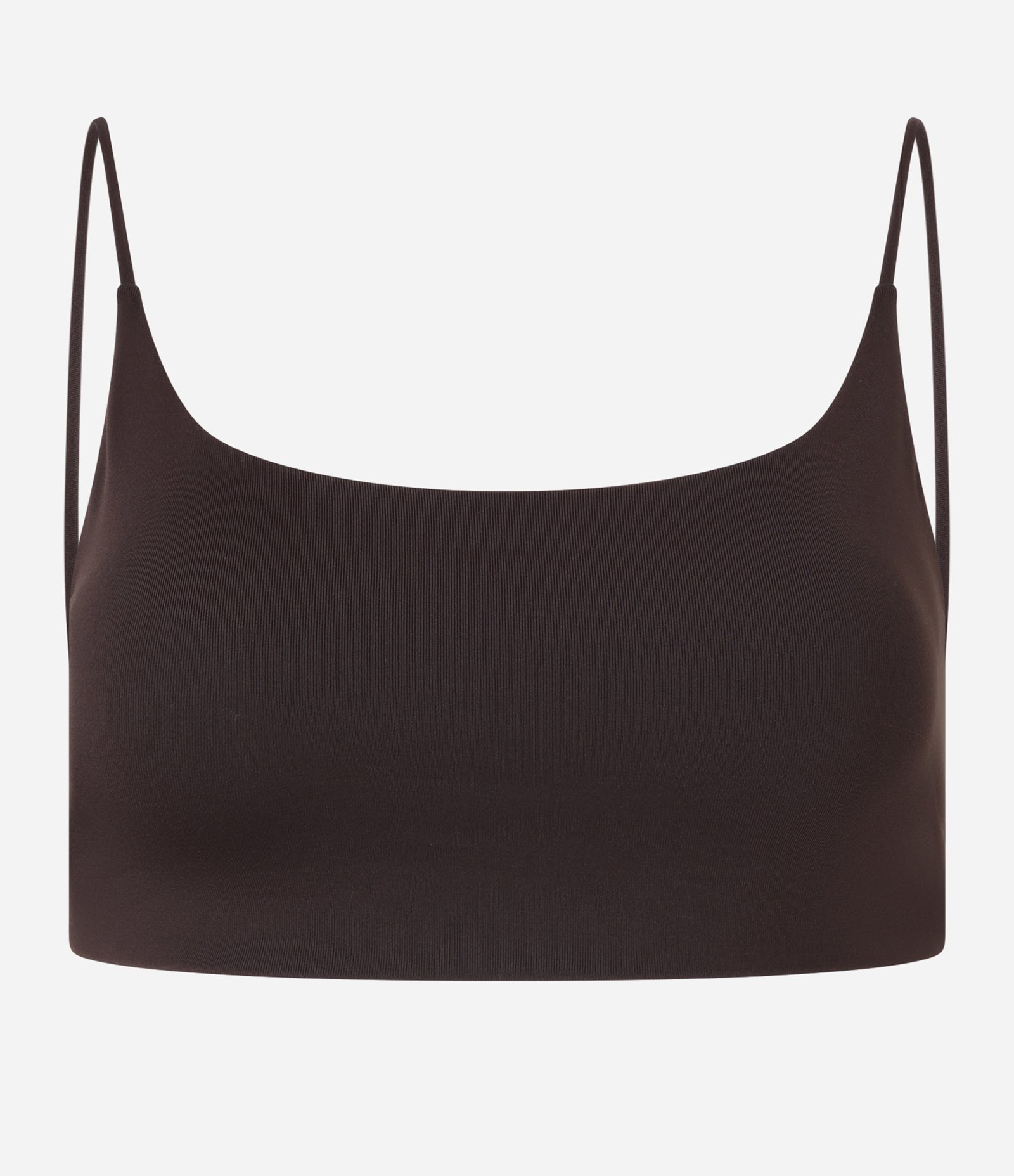 Top Esportivo em Poliamida com Alças Finas Marrom 5