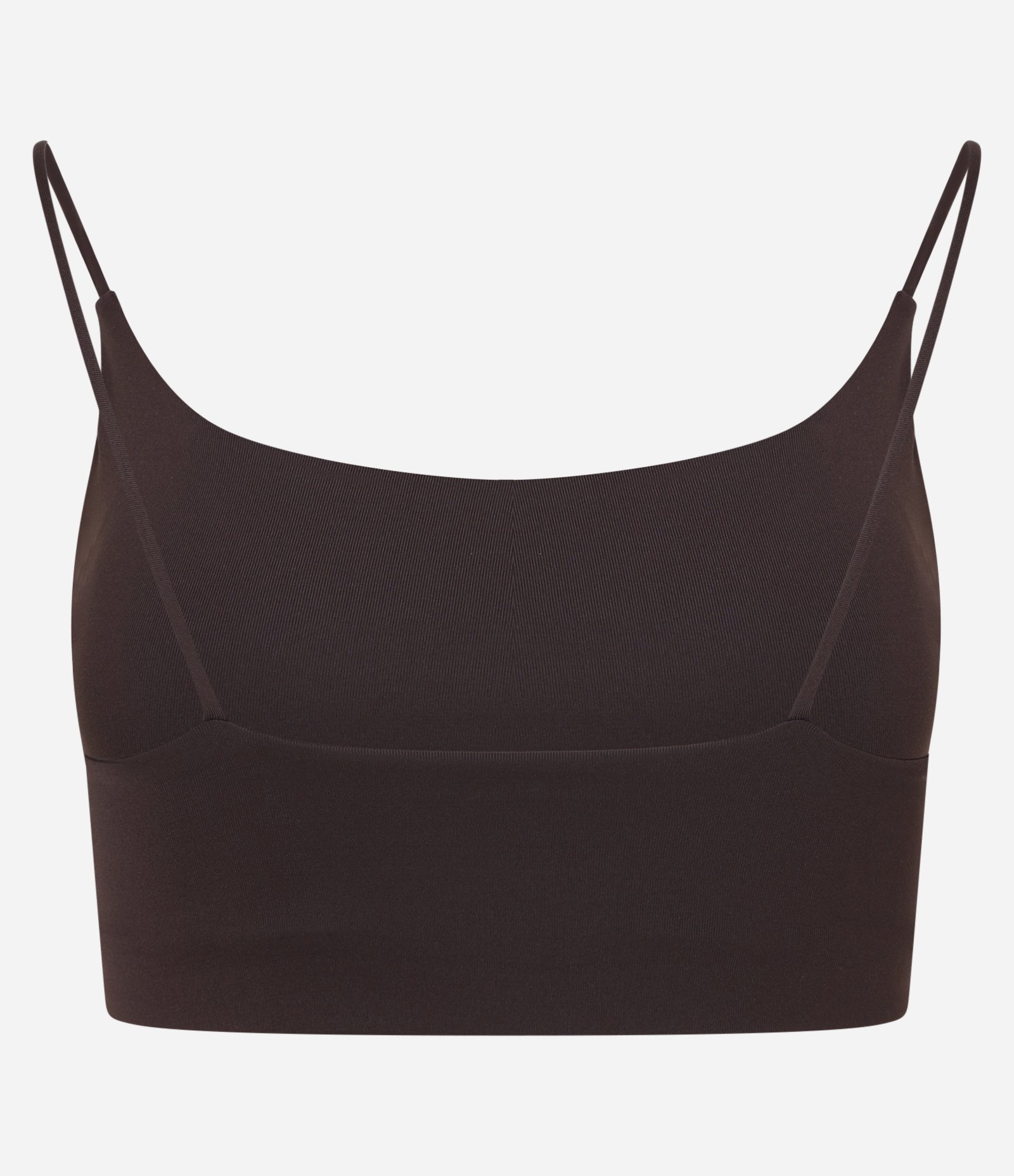 Top Esportivo em Poliamida com Alças Finas Marrom 6