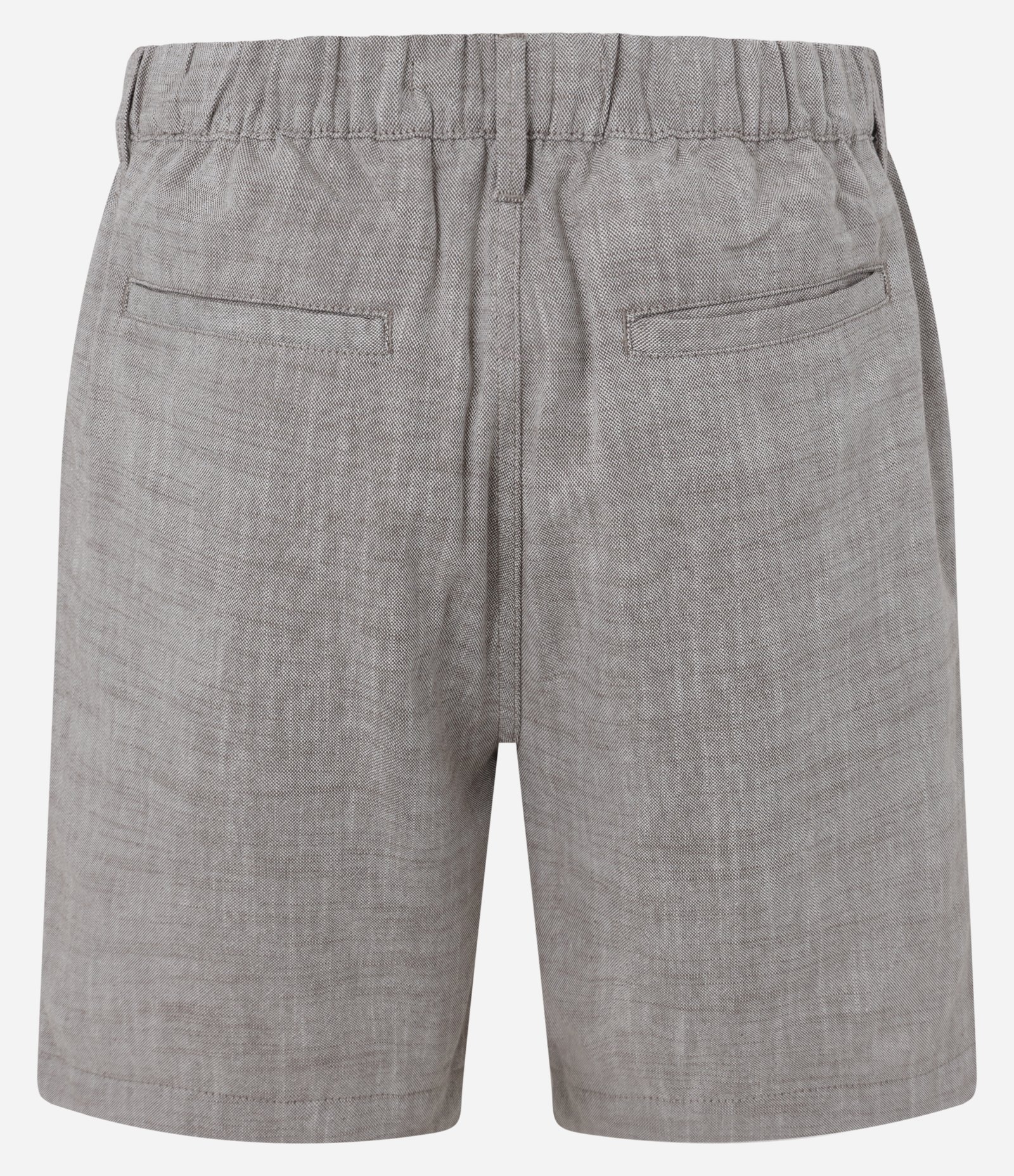 Bermuda Slim em Oxford com Bolso Marrom 7