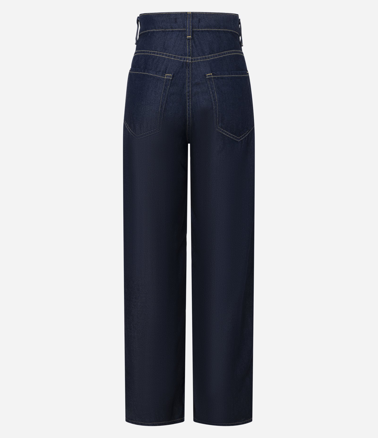 Calça Reta em Jeans Raw com Cintura Alta Azul 9