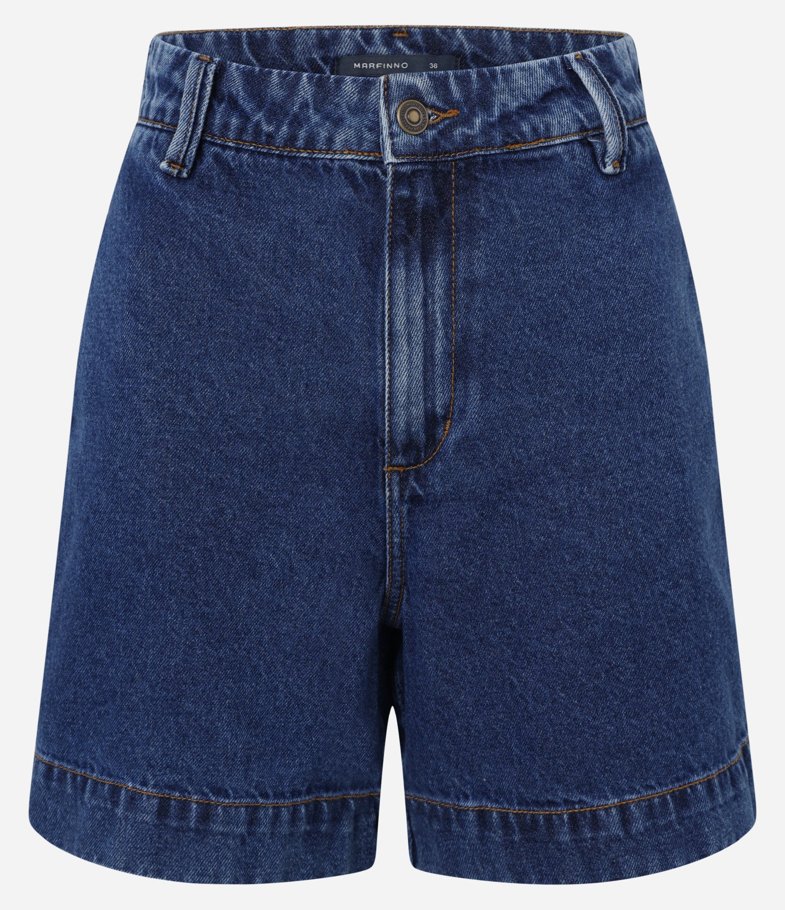 Short em Jeans com Cintura Alta Médio 5