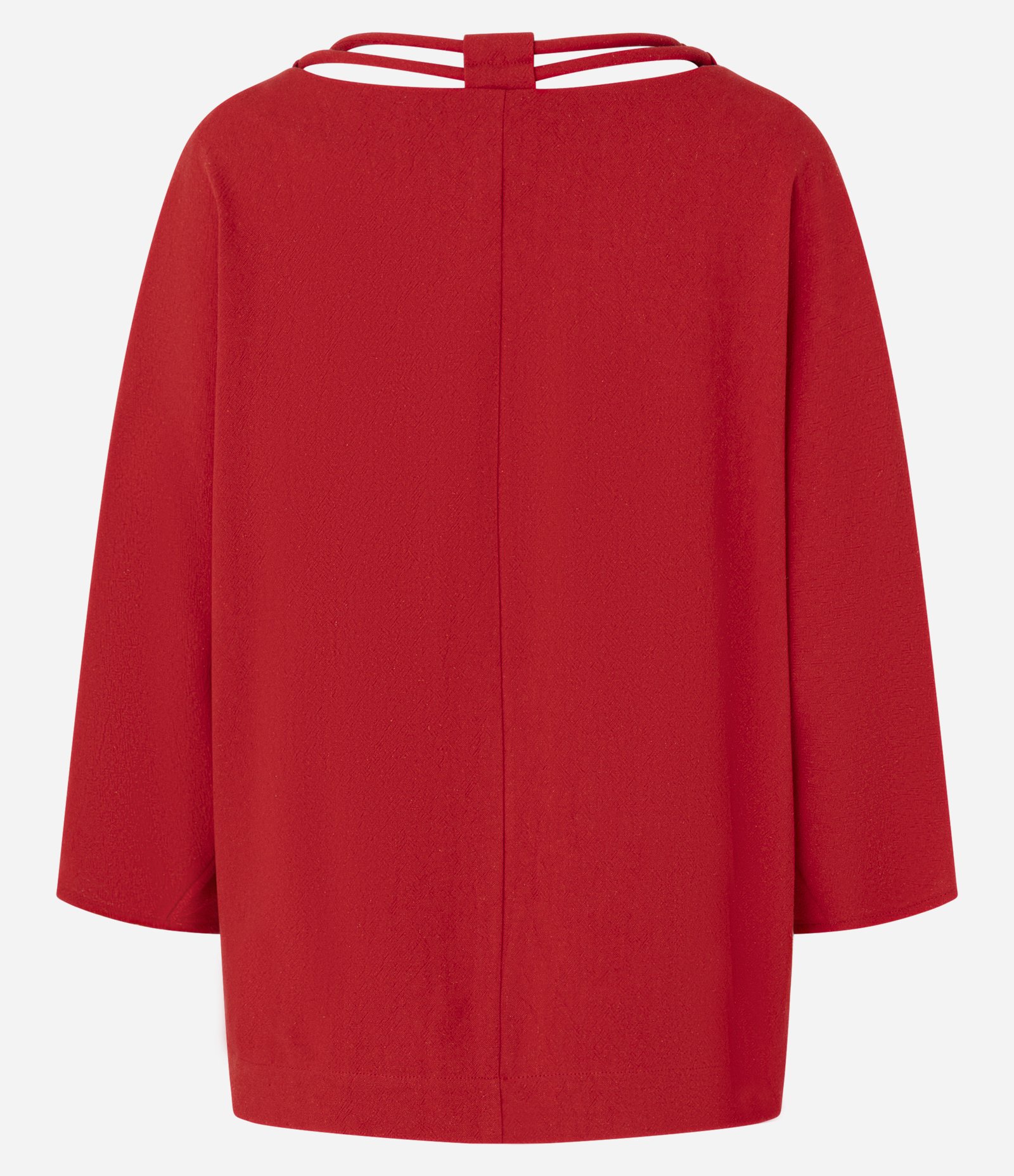 Kimono Alongado em Viscolinho com Cordas Duplas Vermelho 5