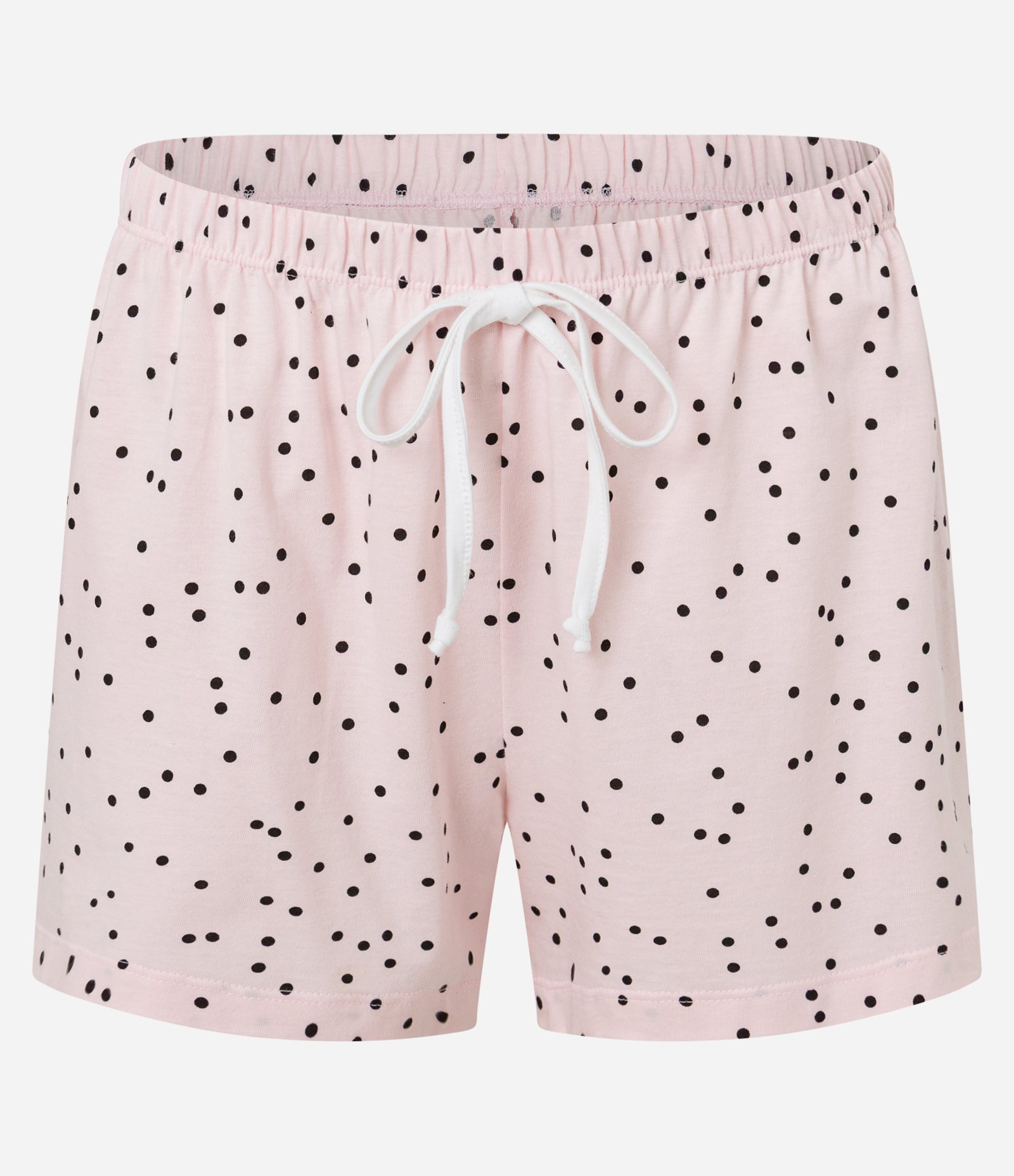 Pijama Short Doll em Algodão com Estampa Cupido e Poá Off White/Rosa 6