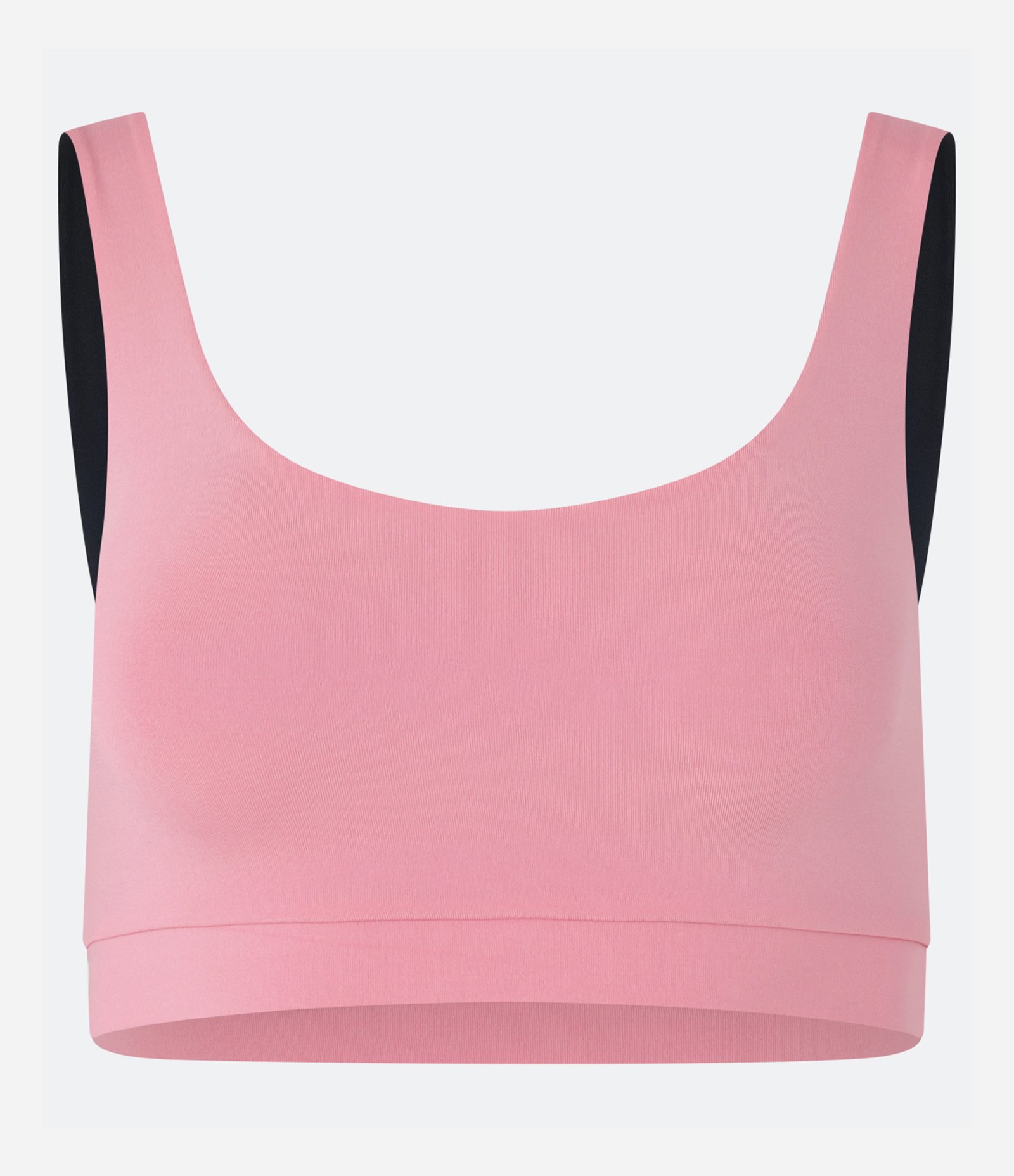 Top Esportivo em Microfibra Dupla Face com Alça Larga Rosa/Preto 4