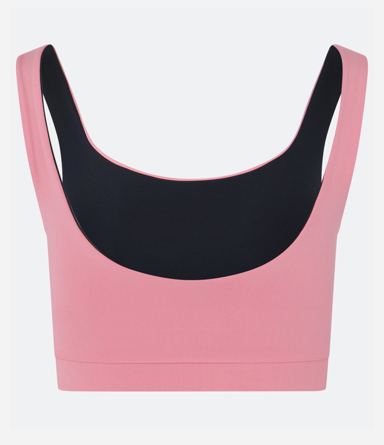 Top Esportivo em Microfibra Dupla Face com Alça Larga Rosa/Preto 5