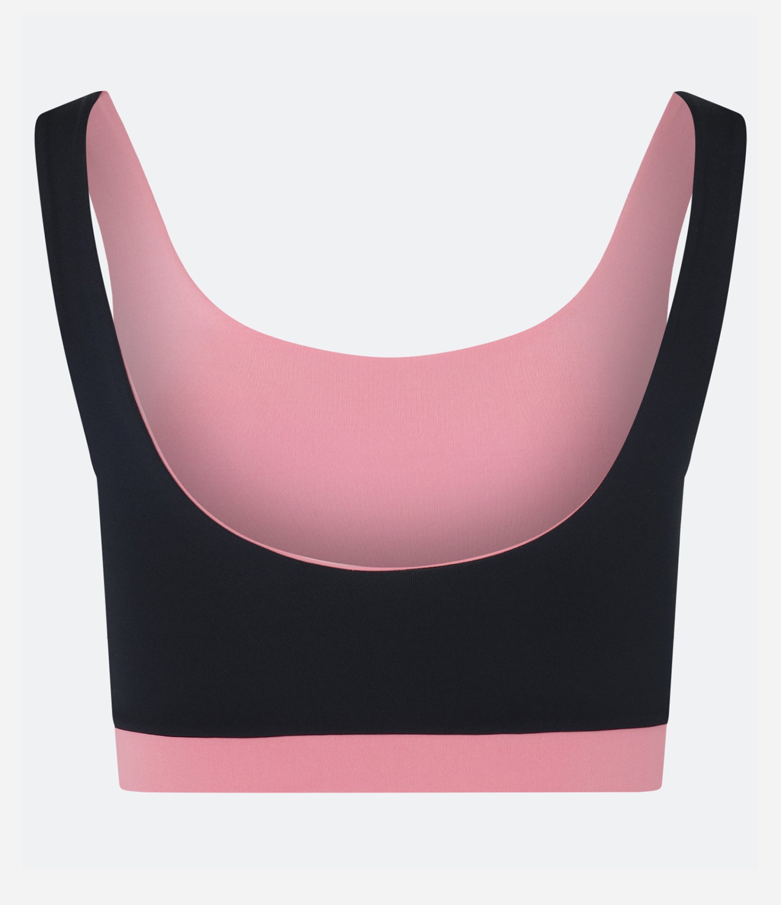 Top Esportivo em Microfibra Dupla Face com Alça Larga Rosa/Preto 6