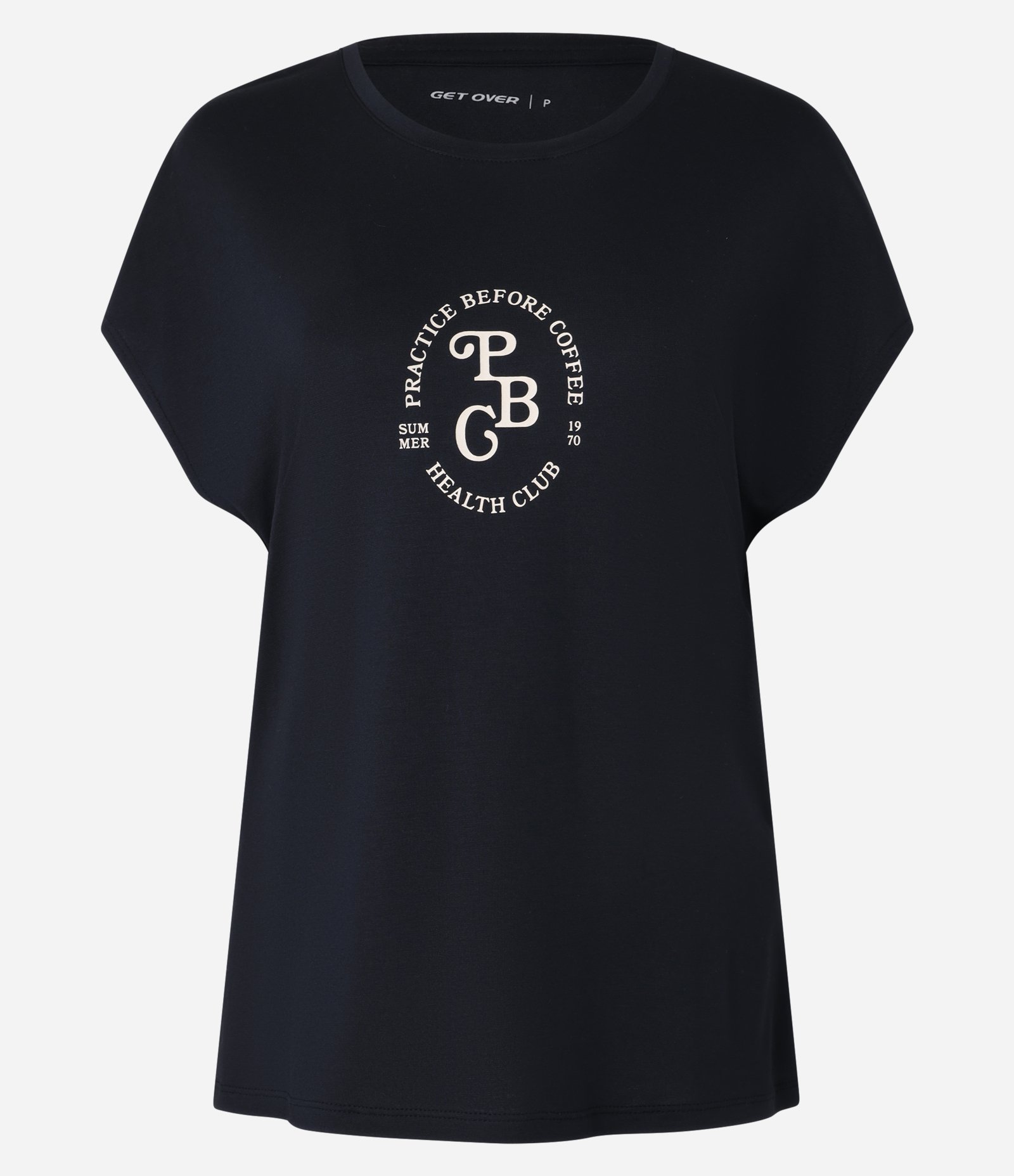 Camiseta Esportiva Modal Estampa Lettering Preto 3
